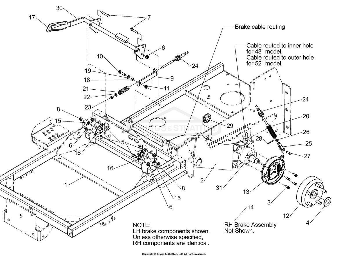 Ferris Bolt 5/16-18 X 3/4 1 diagram, part 5023490SM