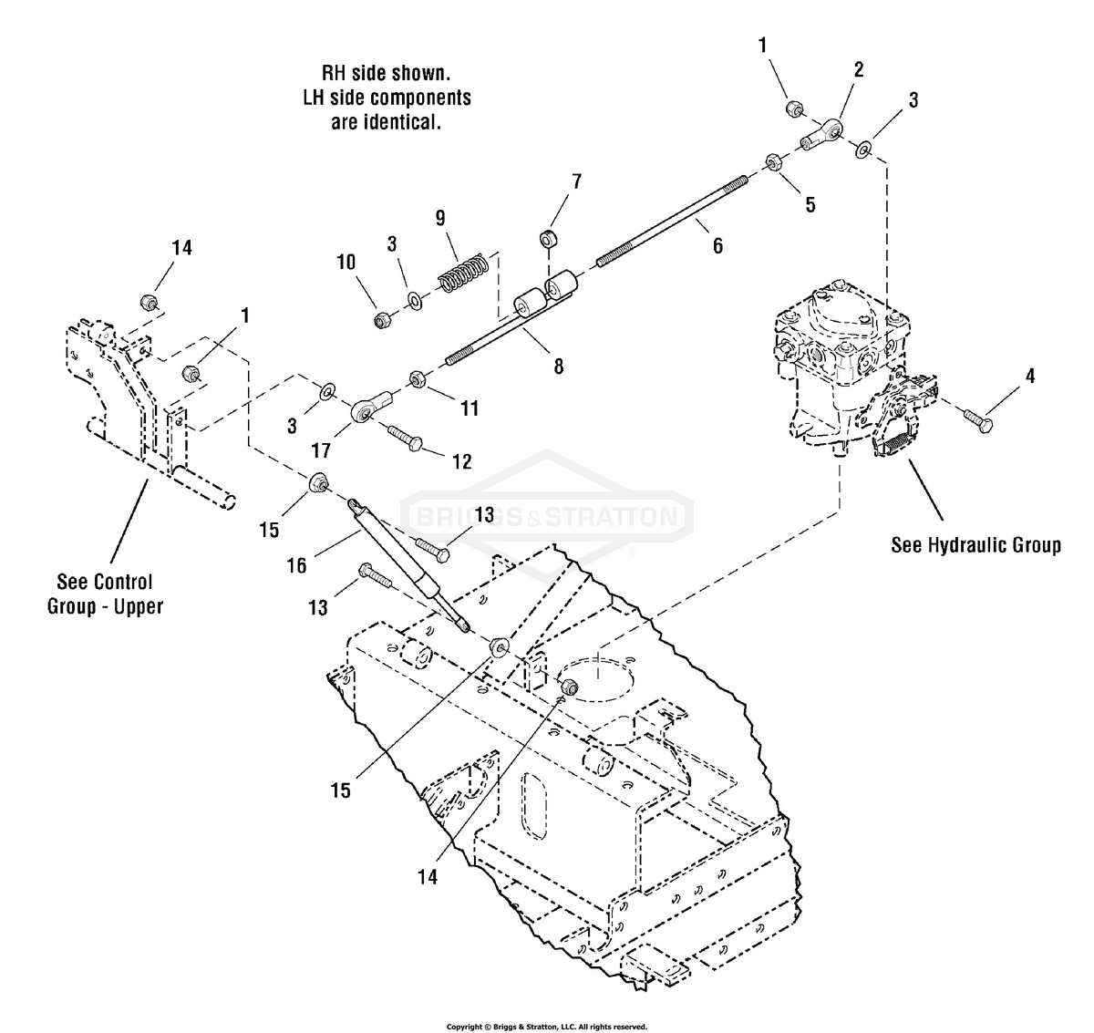Ferris Bolt 5/16-18 X 1-1/8 diagram, part 5025011X9SM