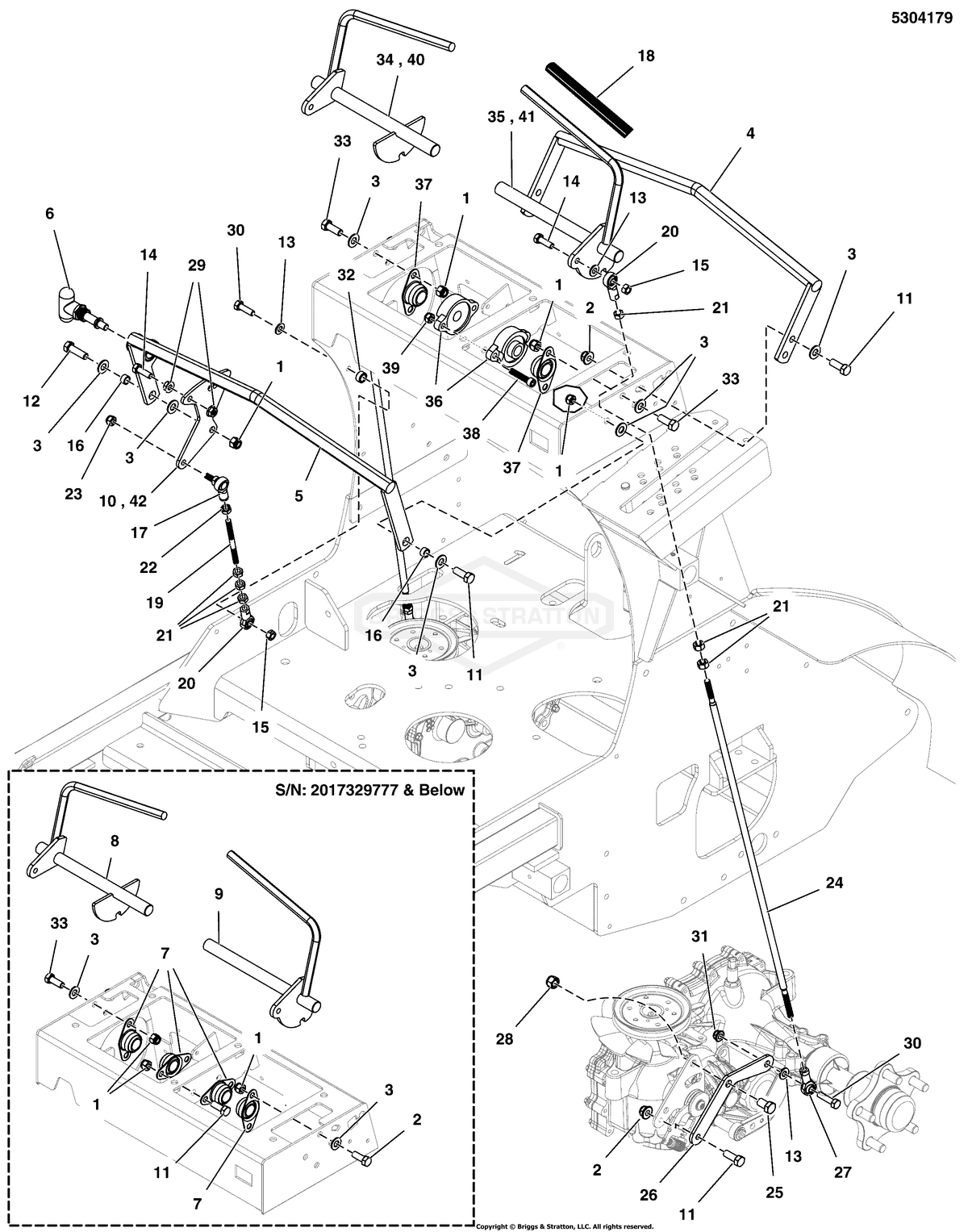 Ferris Bolt 3/8-16 X 3/4 G diagram, part 5025013X6SM