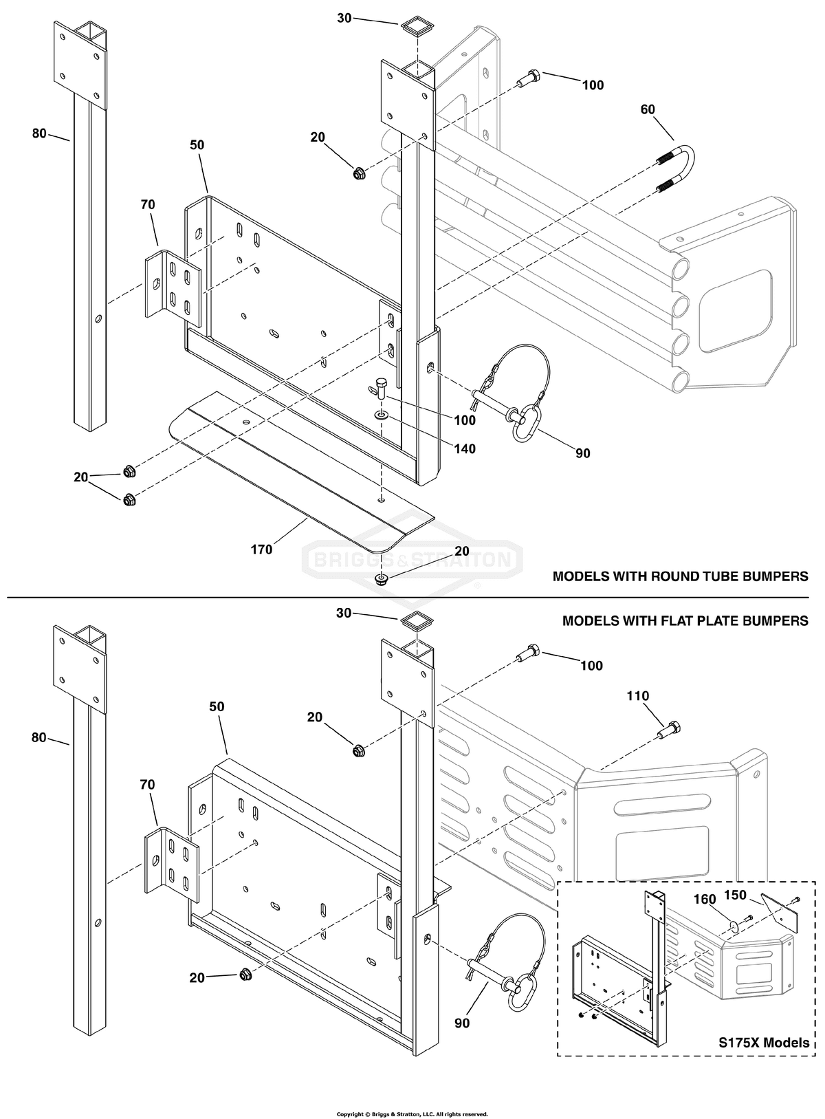 Ferris U-Bolt 3/8 X 1-1/4 diagram, part 5100009SM