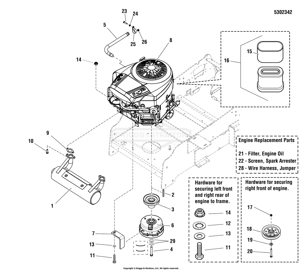 Ferris Clutch Electric diagram, part 5100915SM