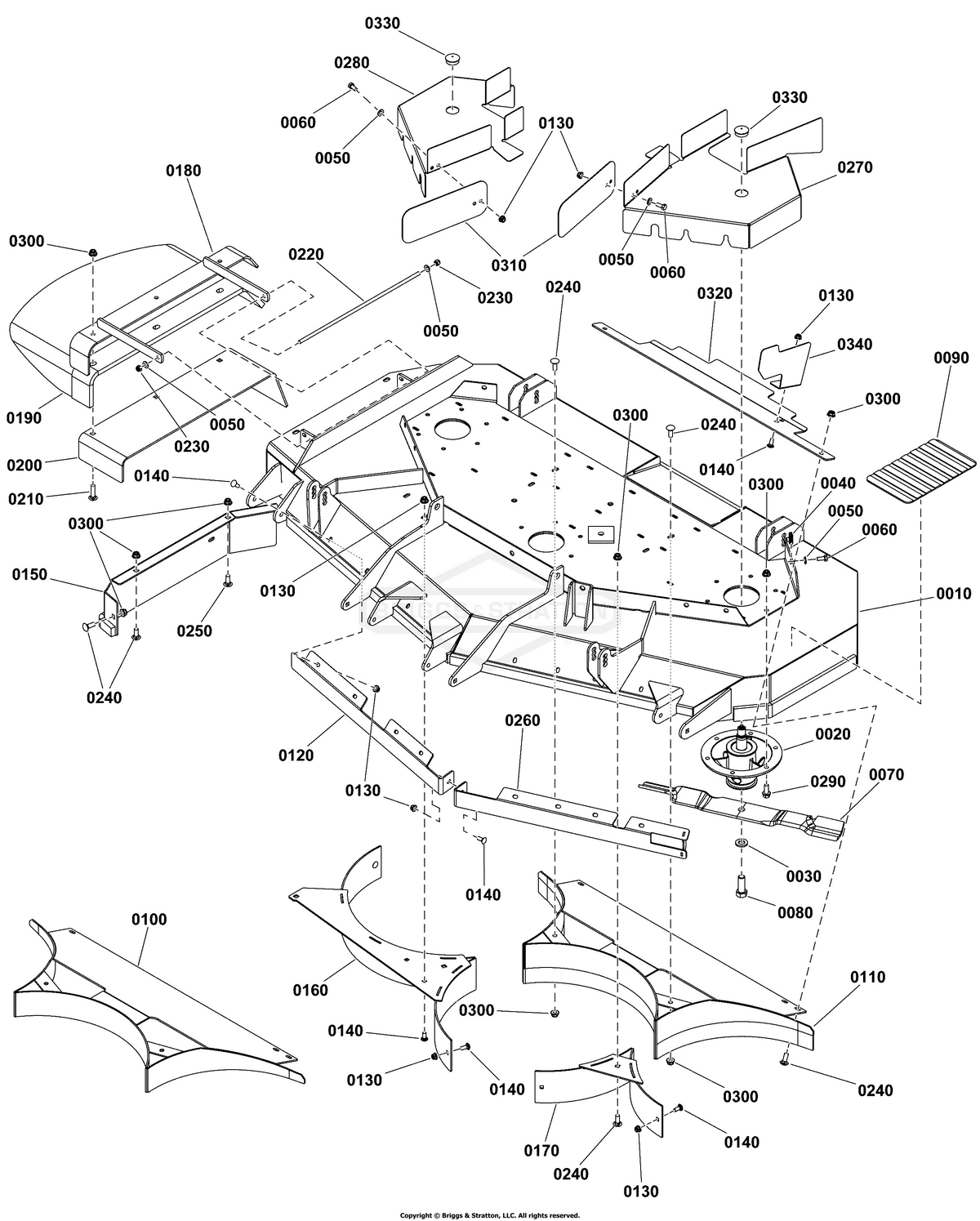 Ferris Spindle Assembly diagram, part 5100993SM