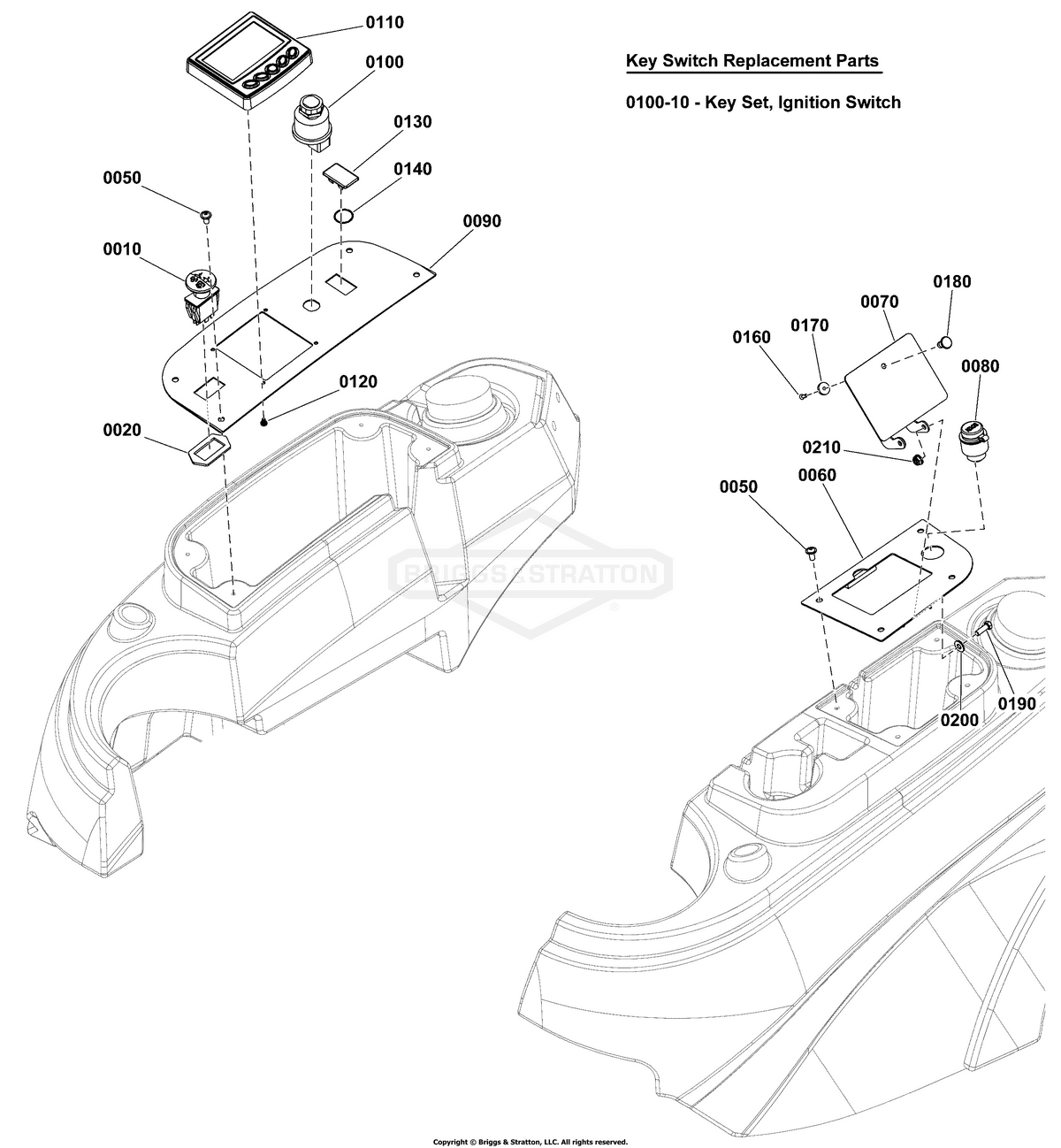 Ferris Ignition Switch diagram, part 5102962FS