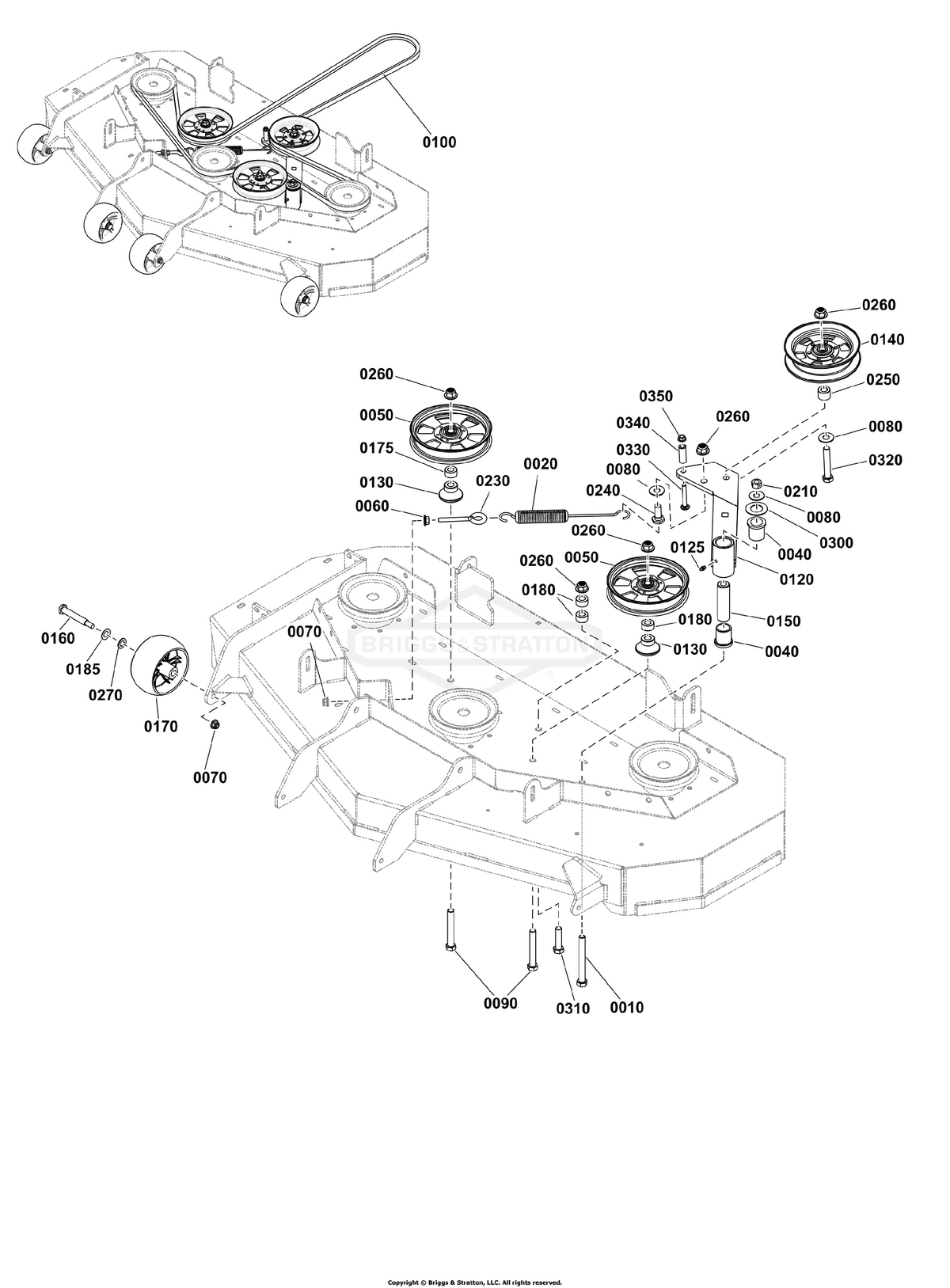 Ferris Idler Mnt diagram, part 5103430YP