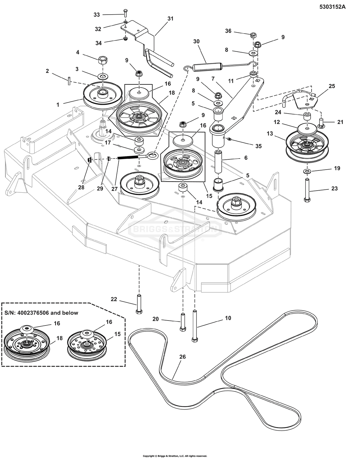 Ferris Belt diagram, part 5103928FS