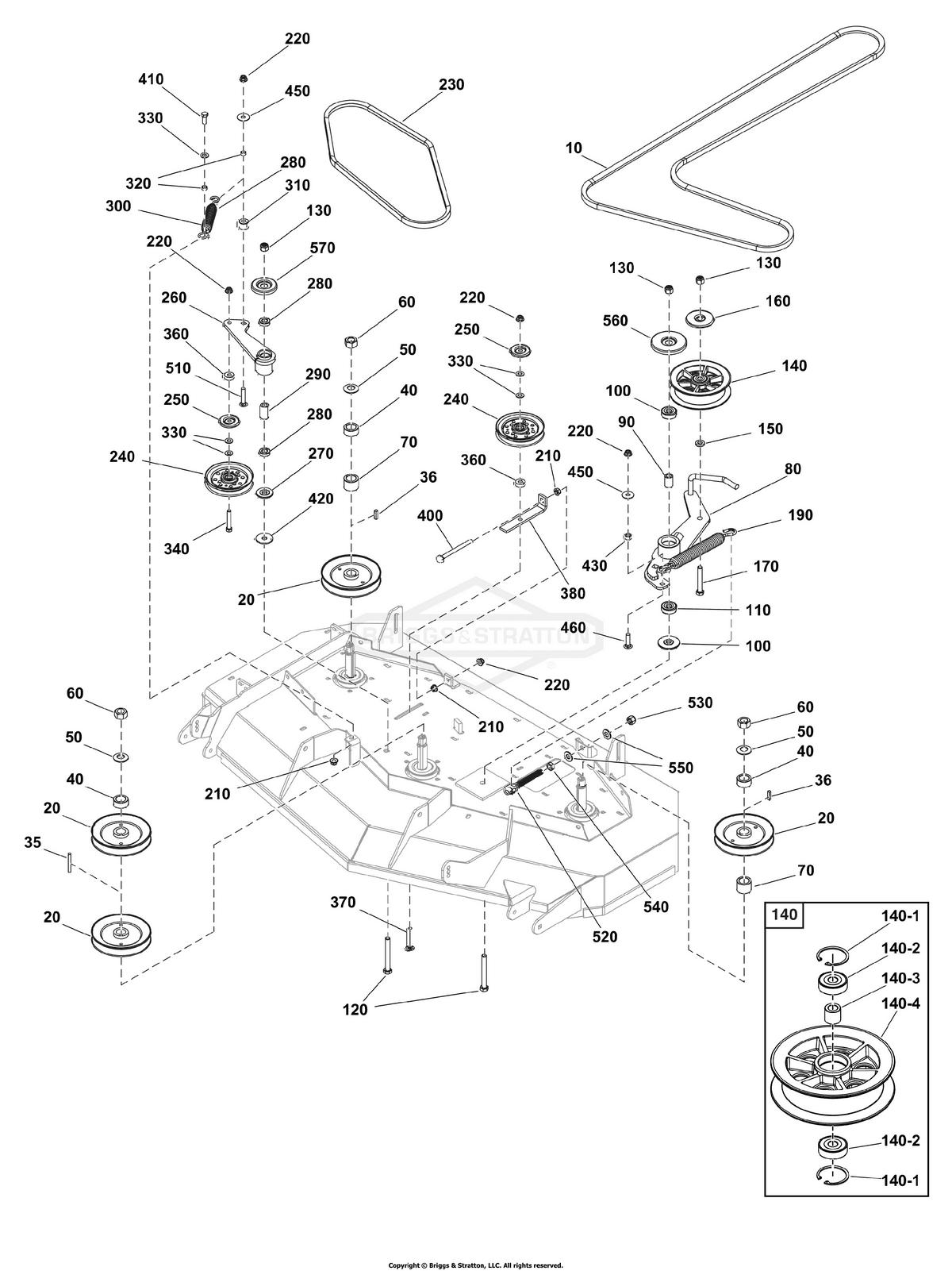 Ferris Belt diagram, part 5105029FS