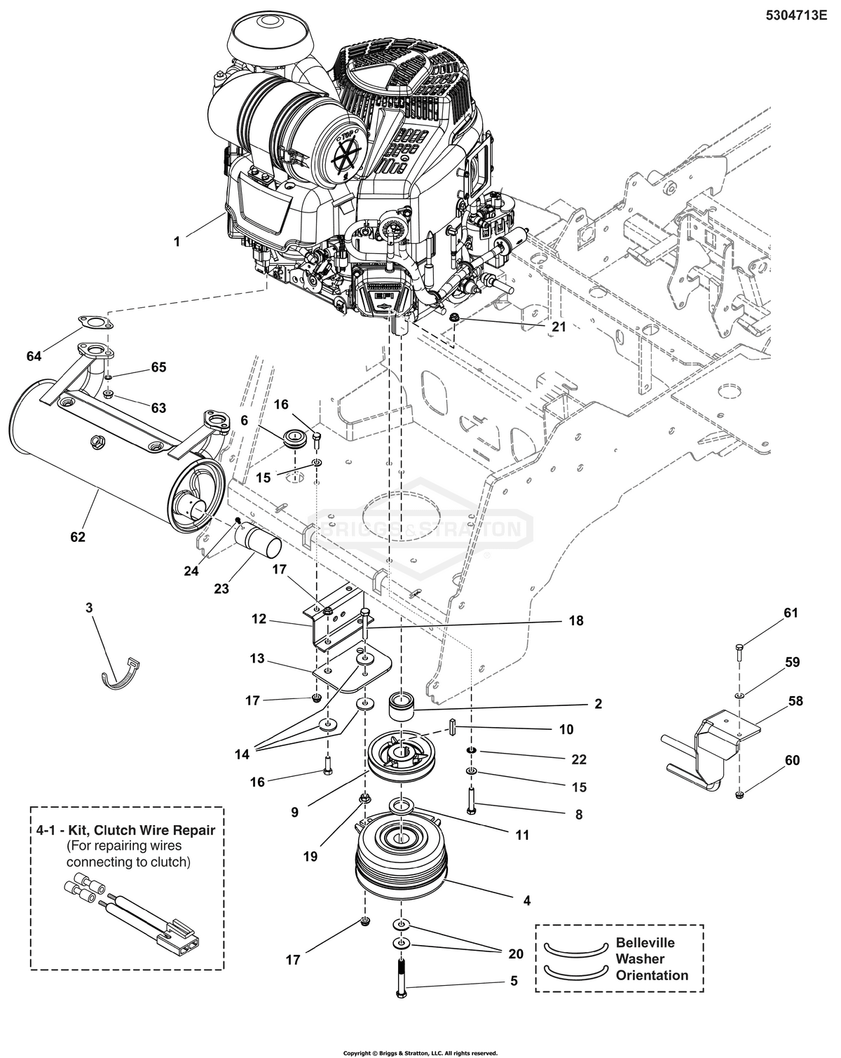 Ferris Clutch diagram, part 5105090YP