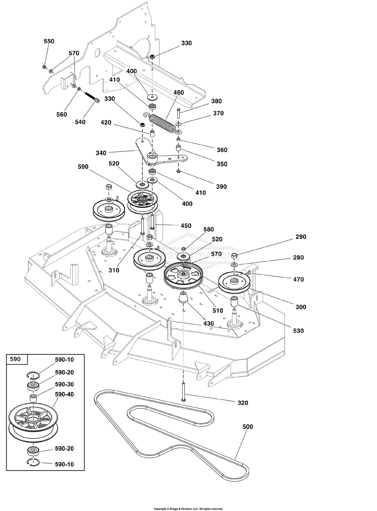 Ferris Belt diagram, part 5105453FS