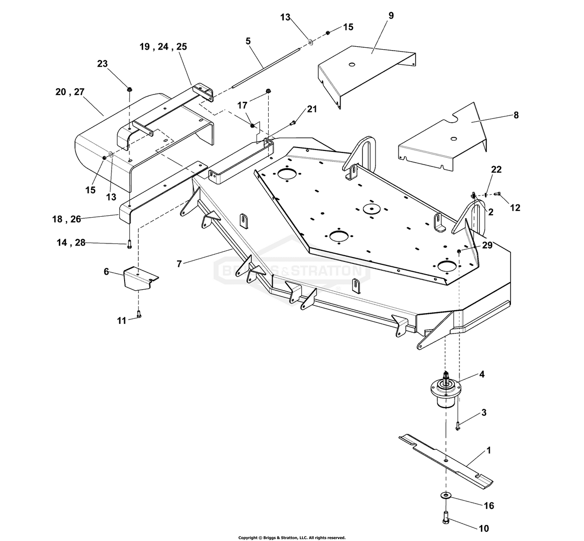 Ferris Support Discharge diagram, part 5402360AYP