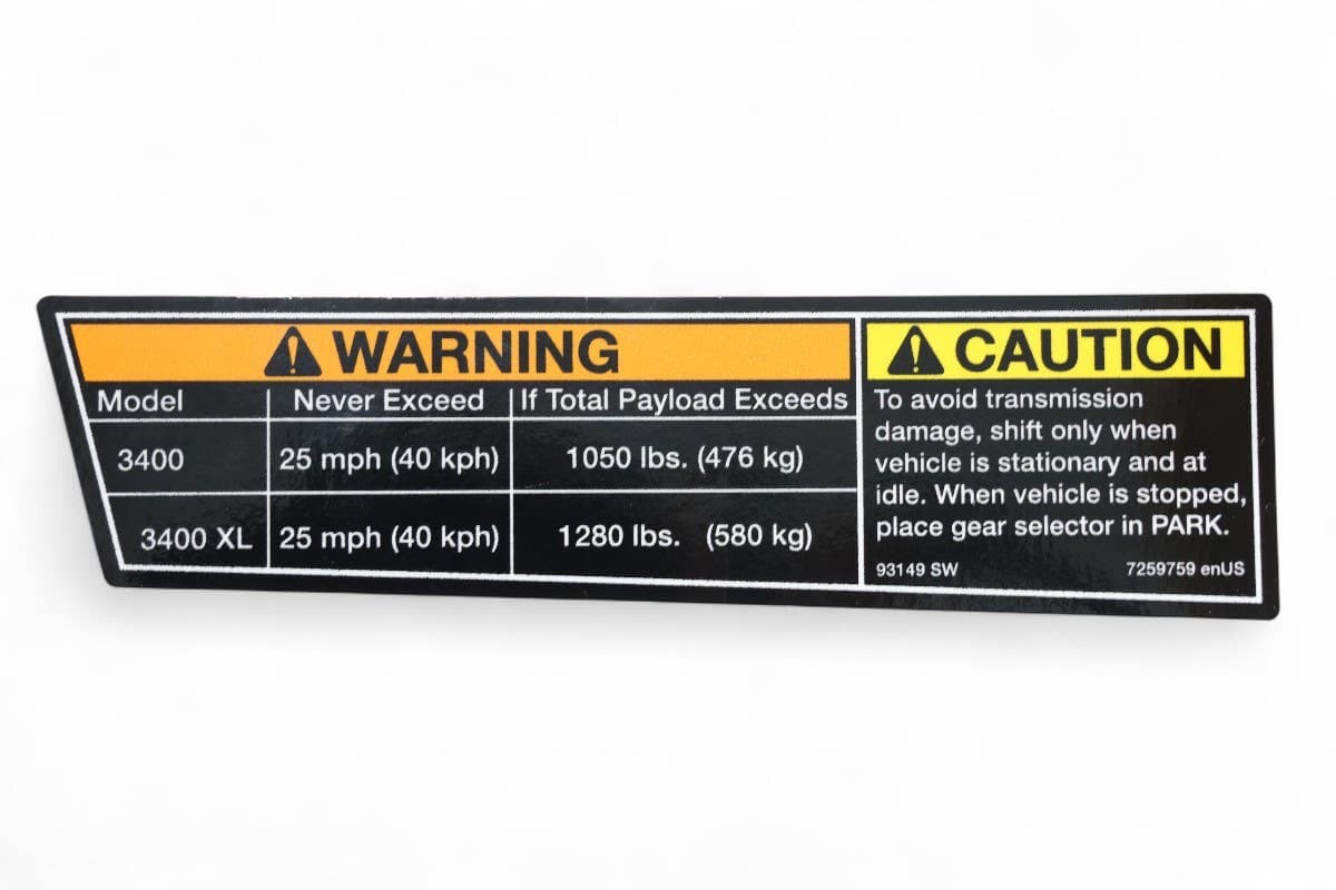 Decal, Warning