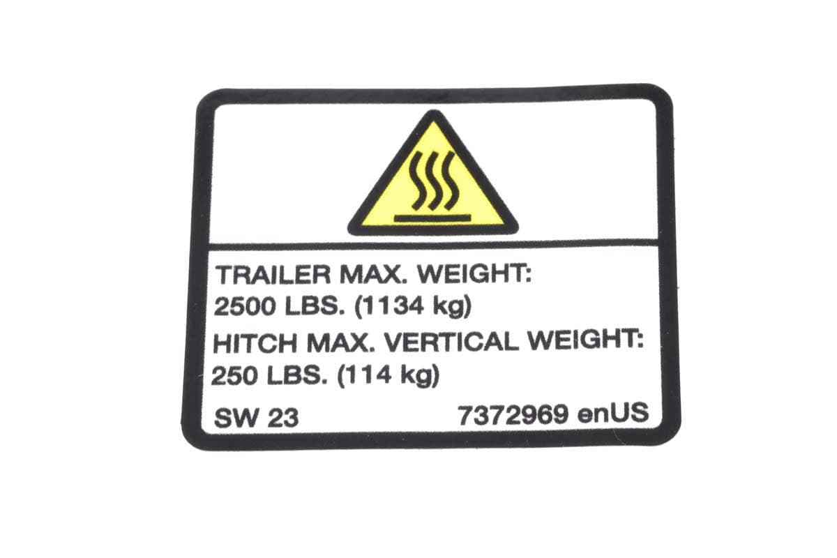 Decal Warning