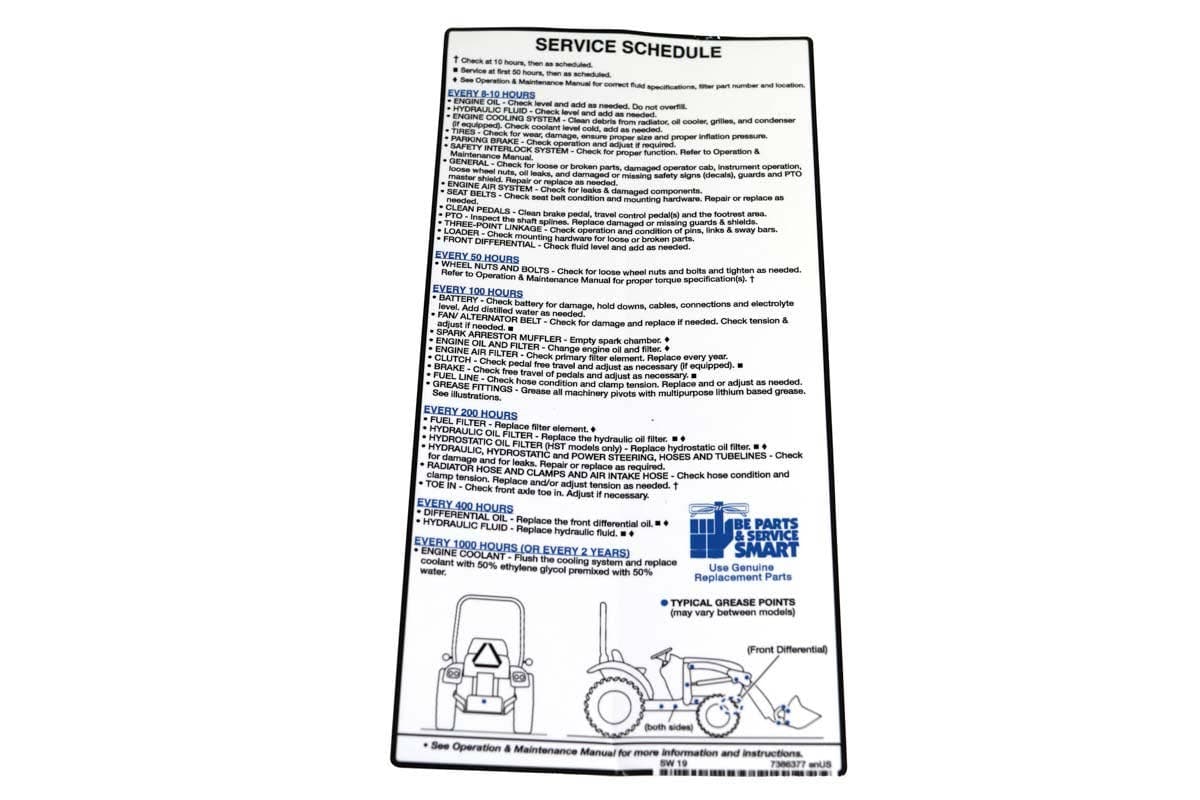 Decal Service Schd