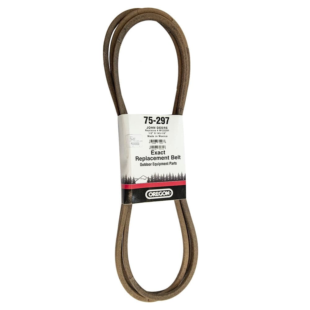 75-297 BELT,JOHN DEERE M123281,1/2 X