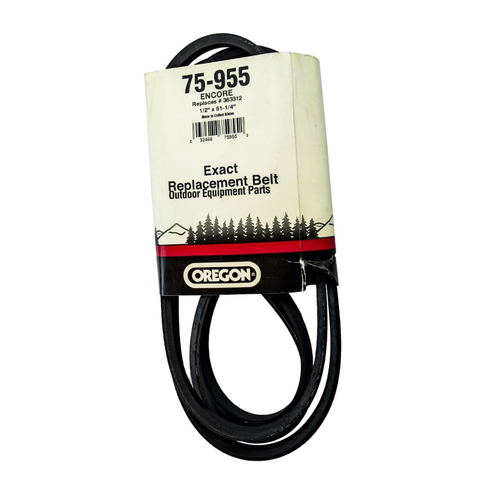 75-955 BELT,ENCORE 363312,1/2 X 51-1/
