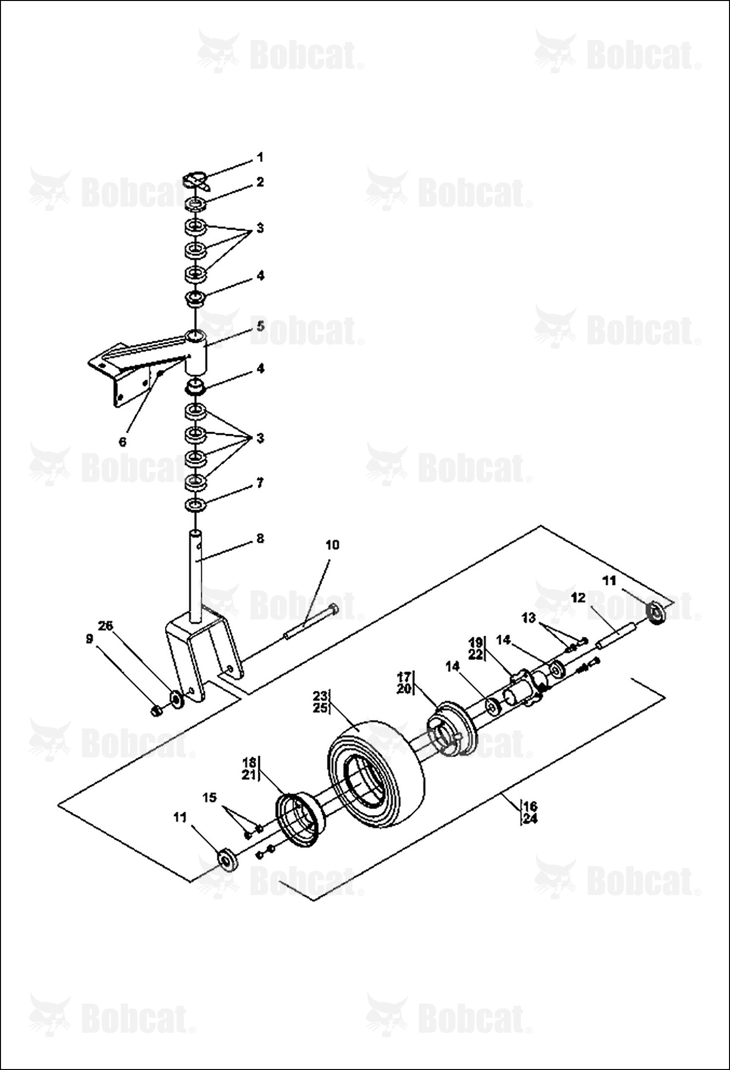 Assembly-Wheel 9X3.50-4