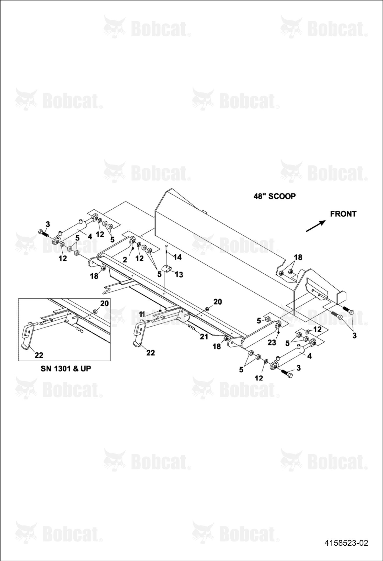 Hitch Frame Ss248 Slip Scoop