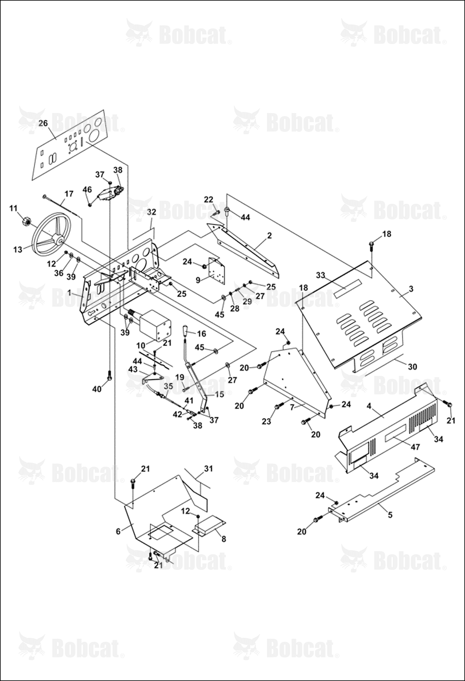 Cable Parking Brake 15-1/4INL