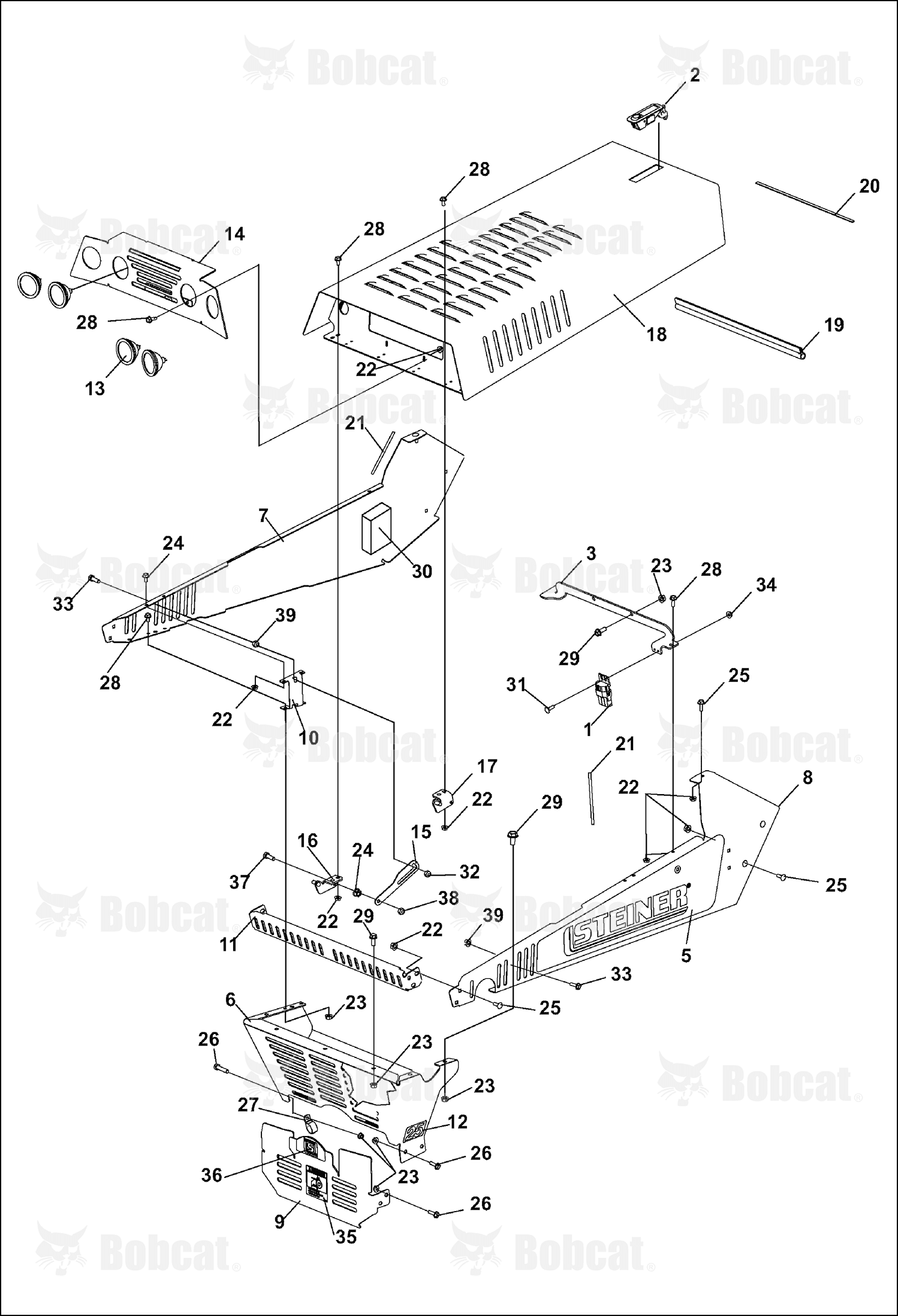 Bracket-Hood Stop