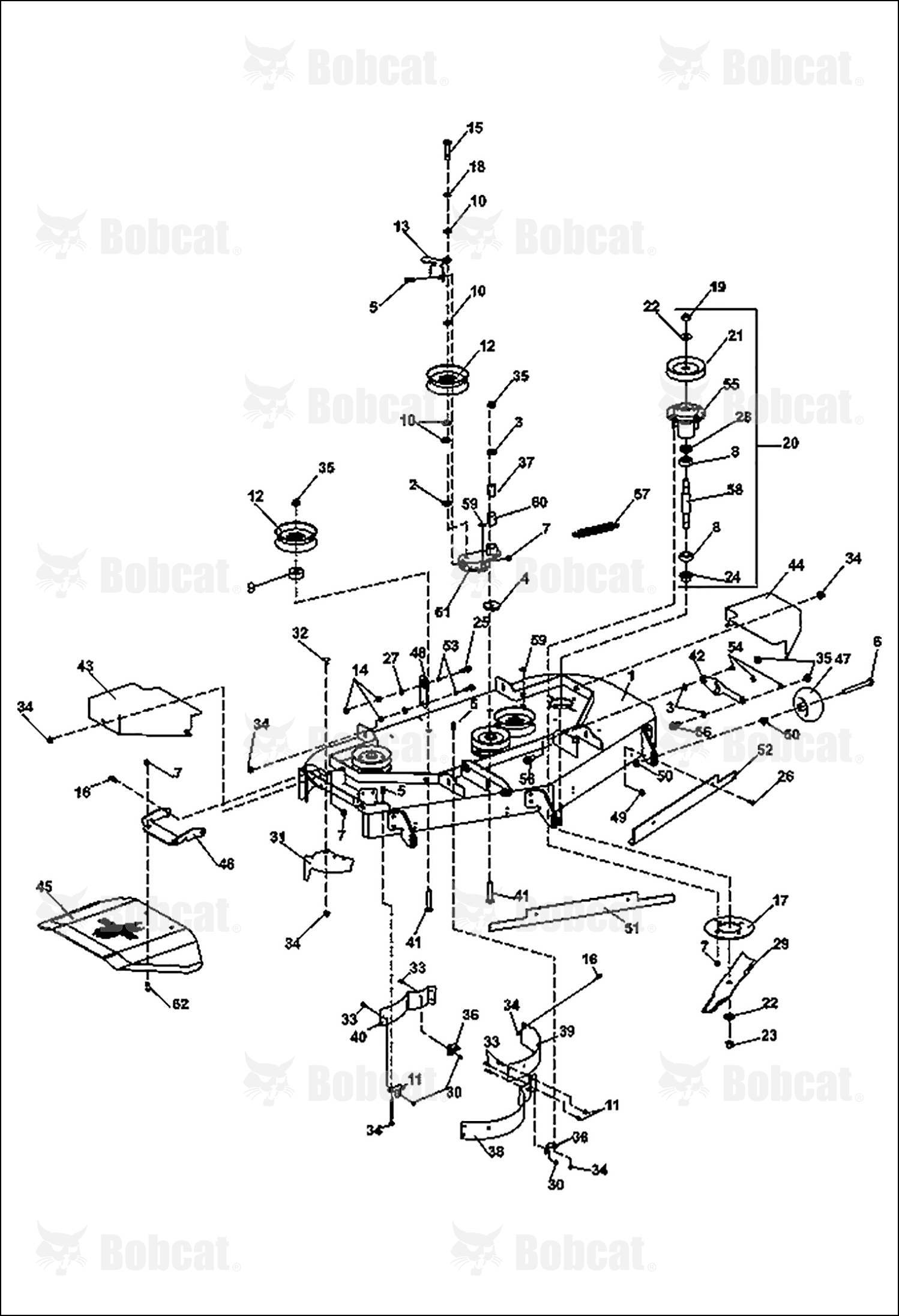 Baffle-Front,Center 52IN