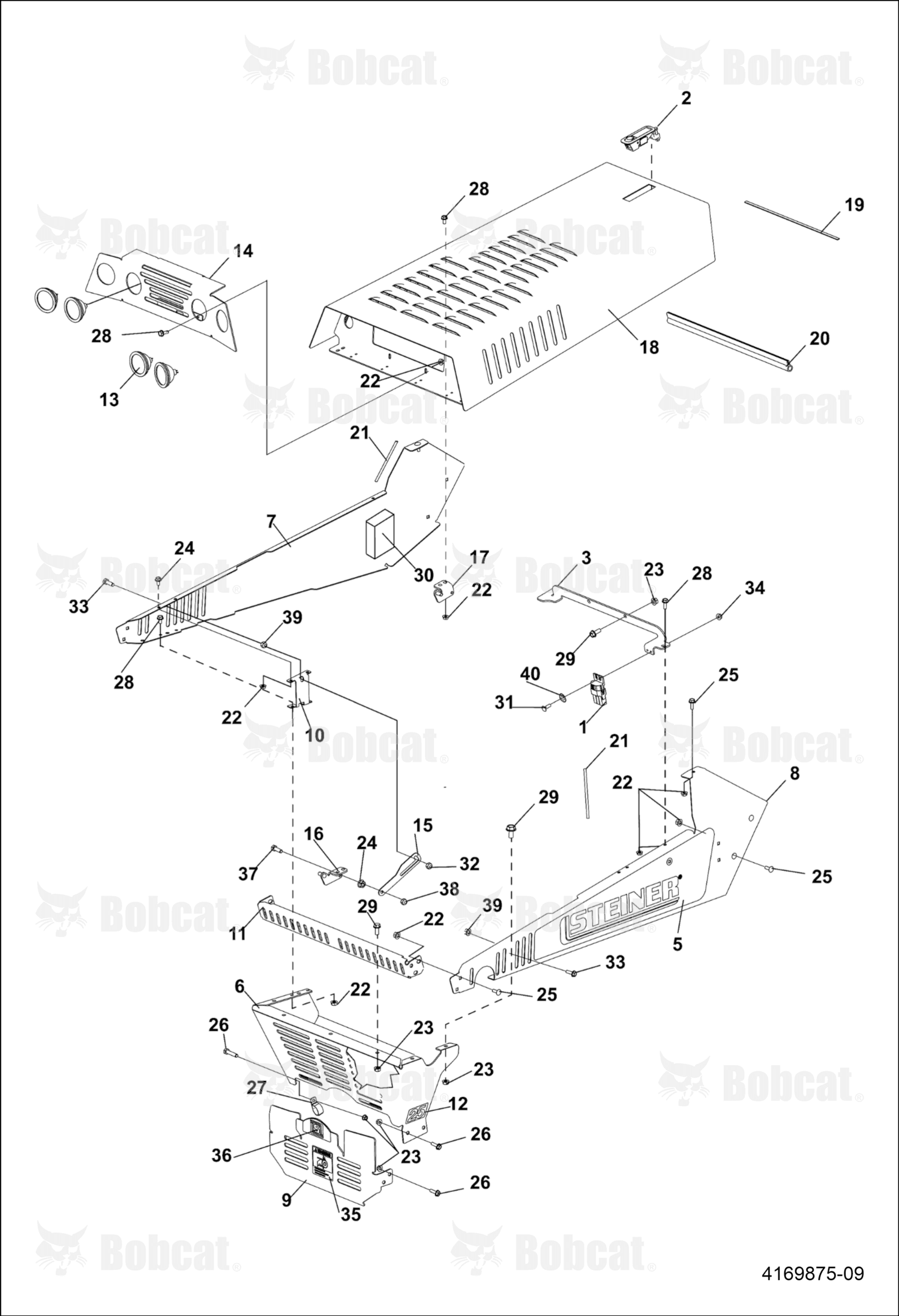Bracket-Hood Stop, Lt