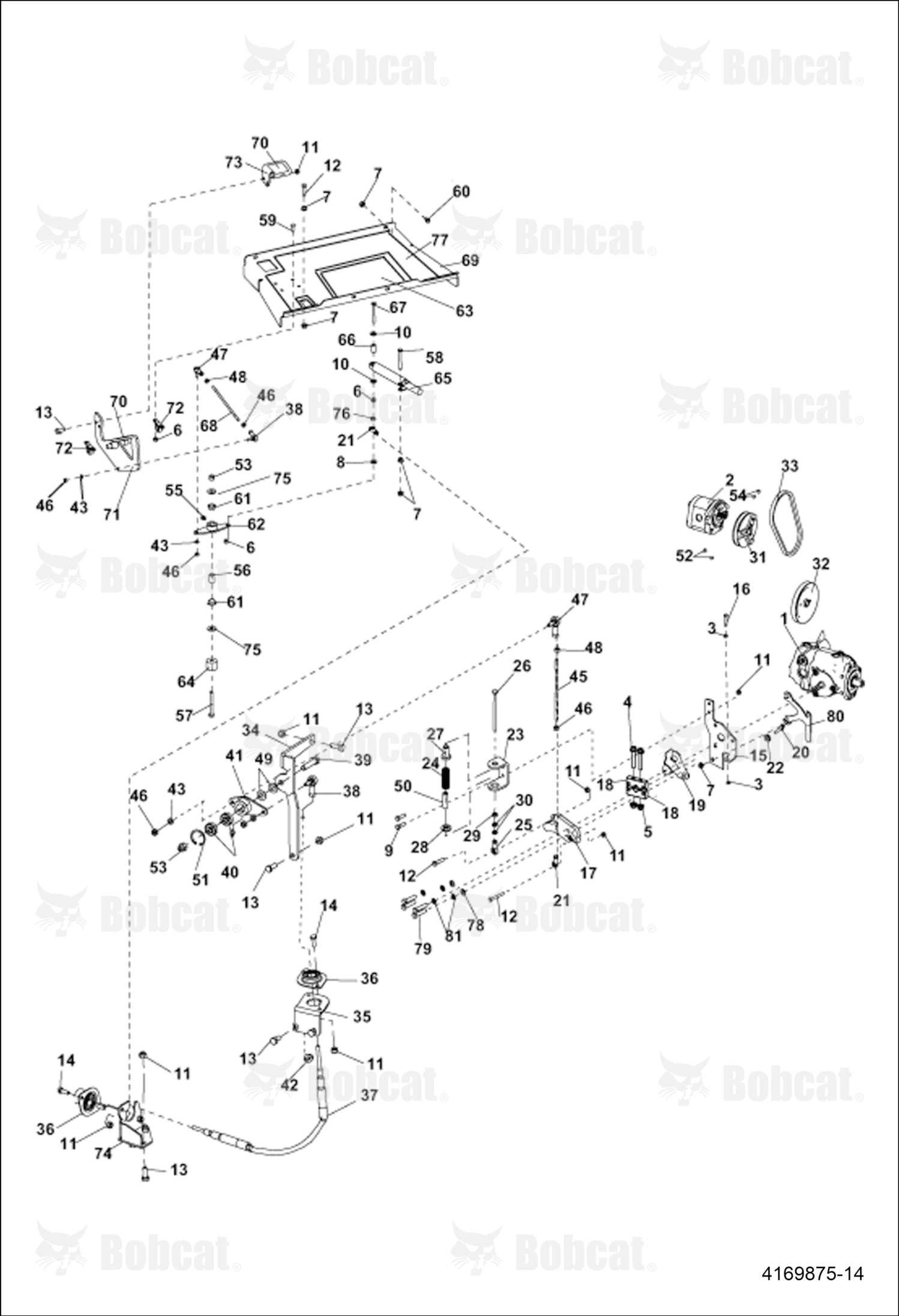 Bracket-Cable Bearing Mnt Bottom