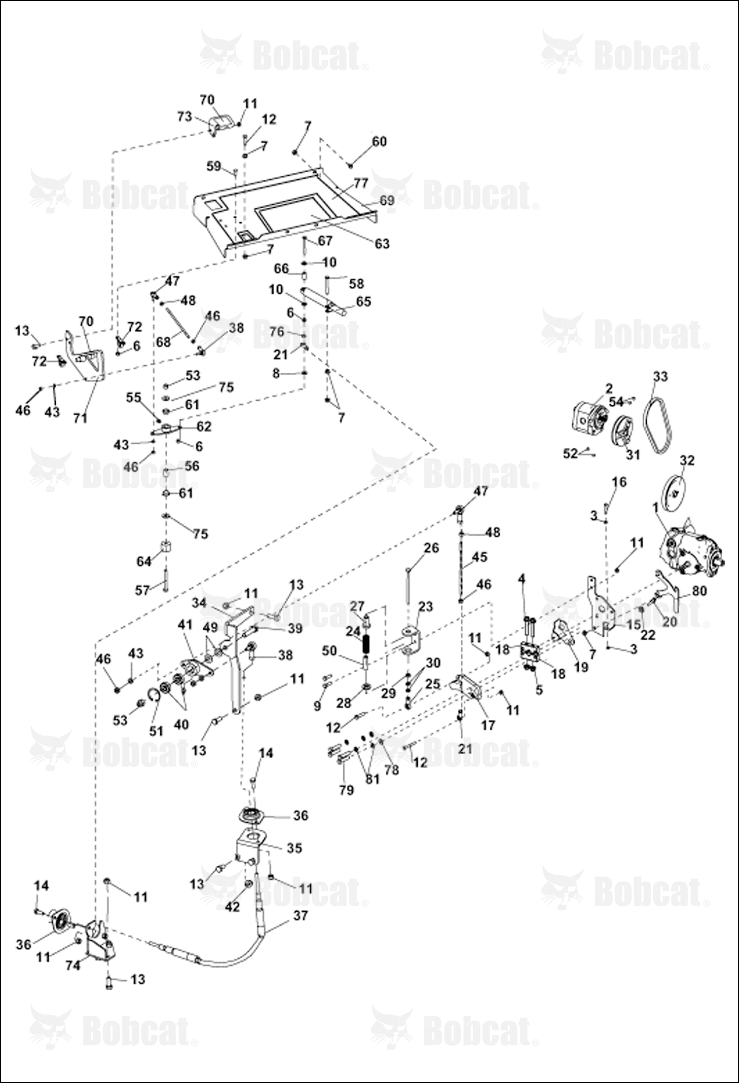 Bracket-Pump Lever Clamp