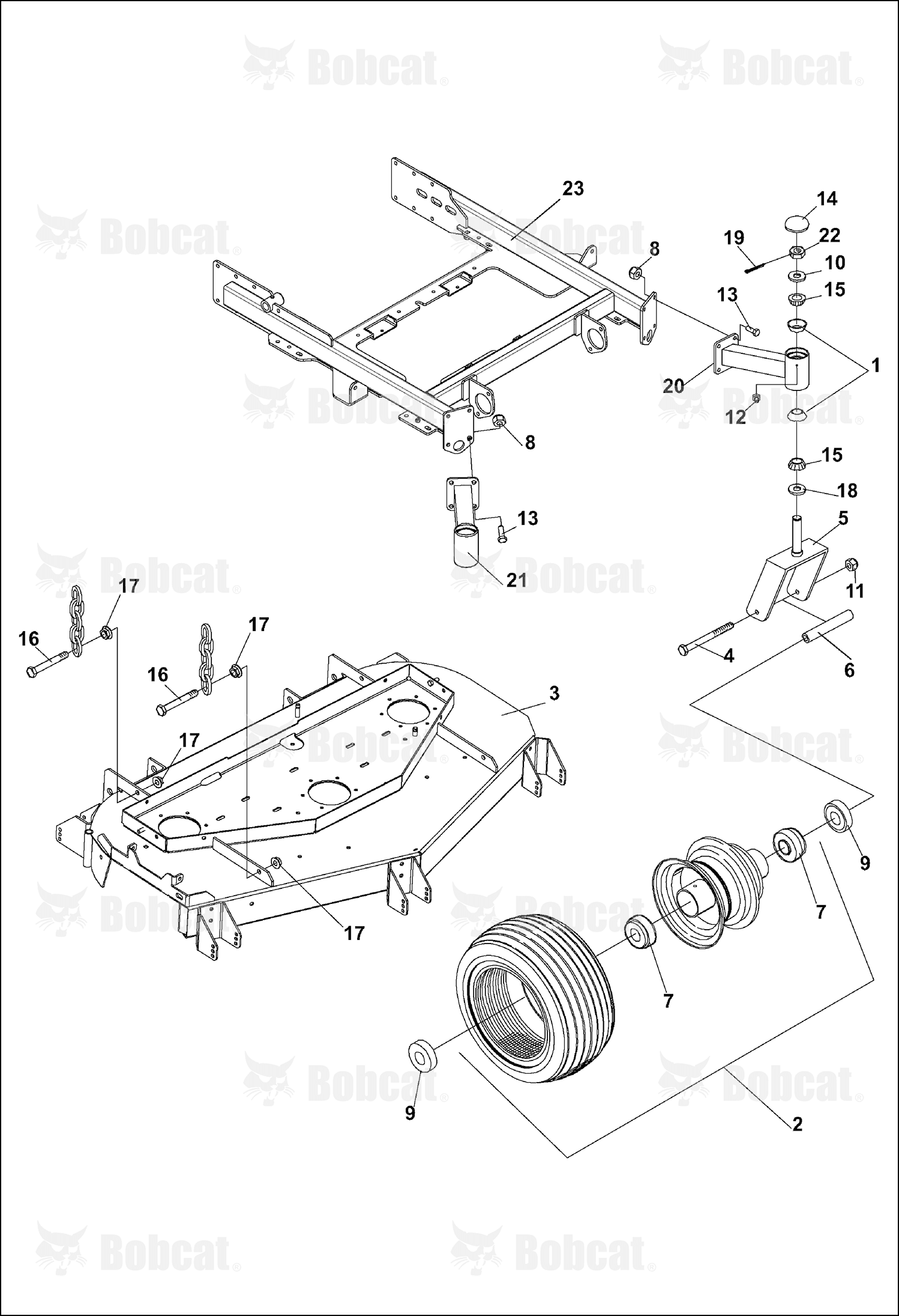 Weldment-Caster Arm 52RH