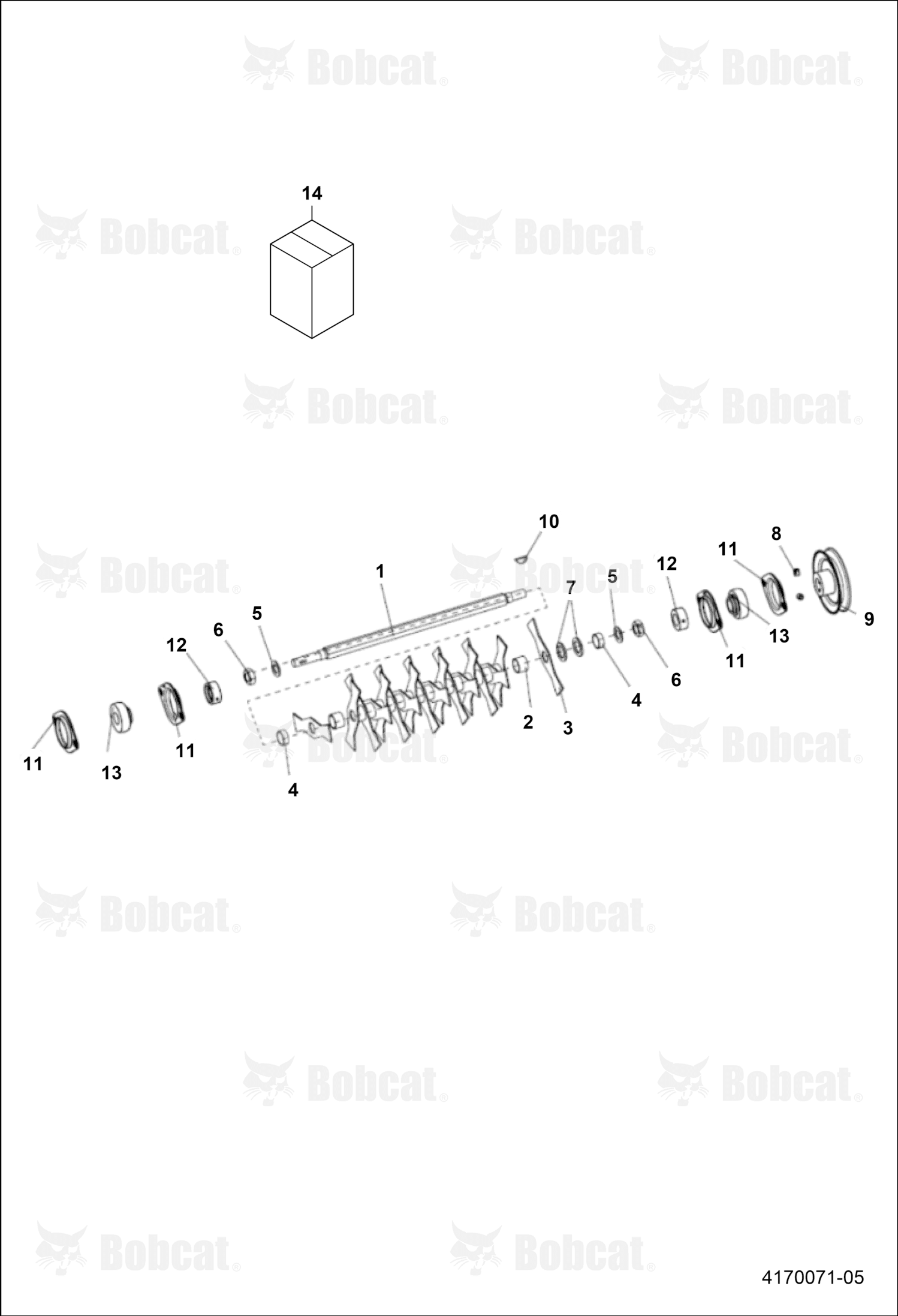 Shaft-Fixed Blade Reel