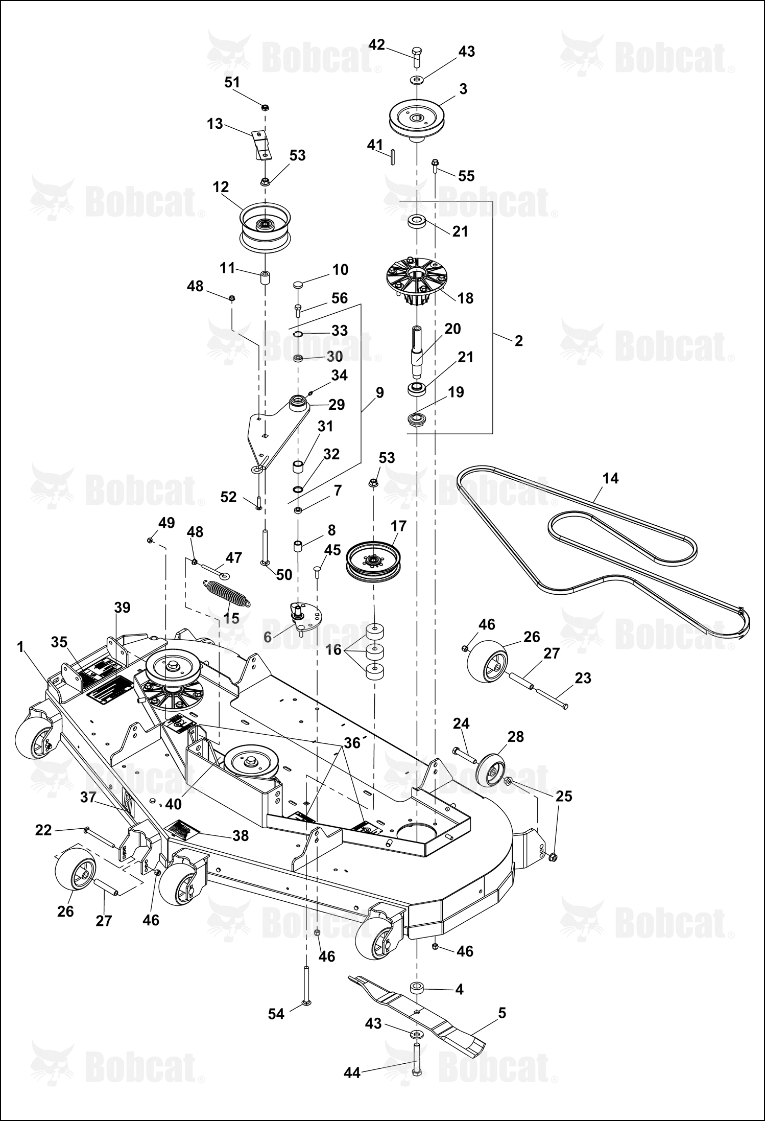 Pulley-Spindle,61IN