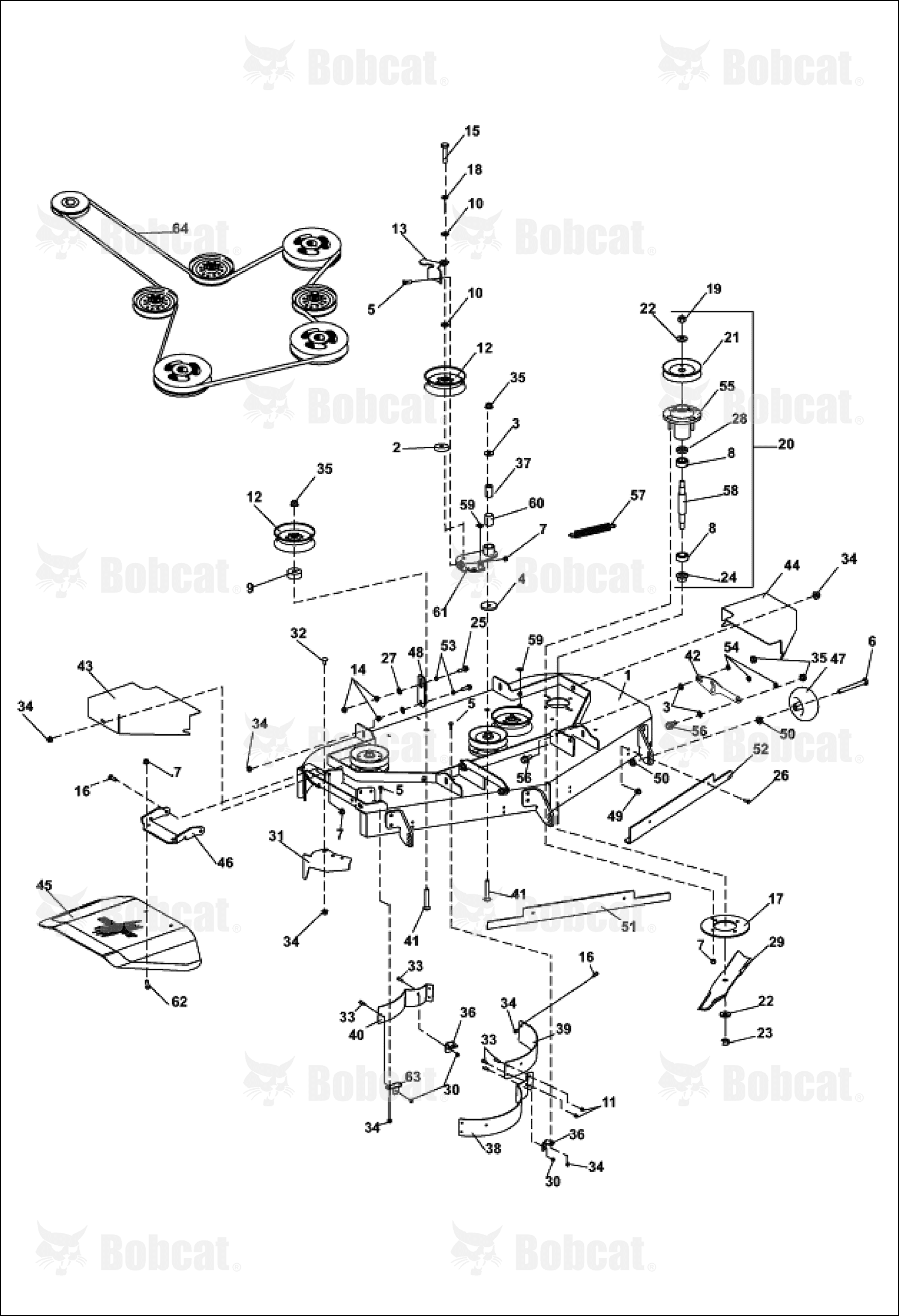 Belt-Deck, 52IN