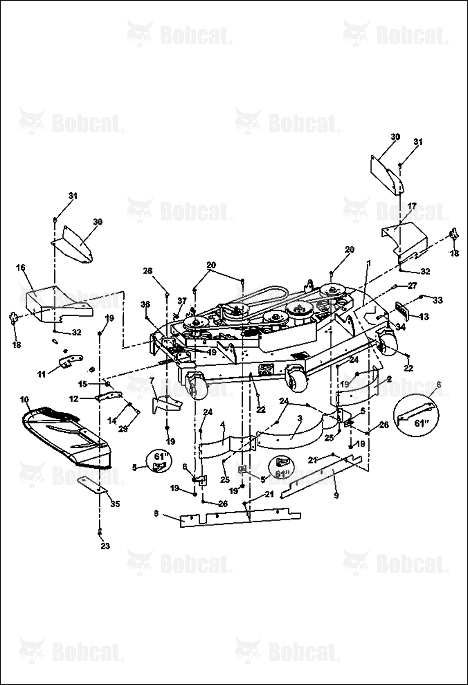 Bracket-Chute, Front