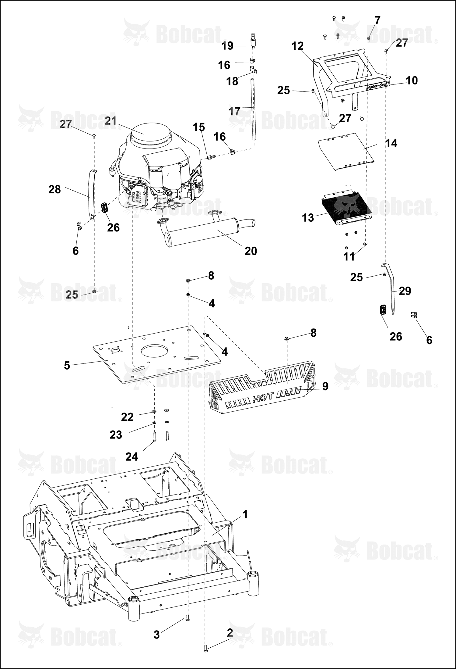 Bracket-Cooler,Support Right Hand