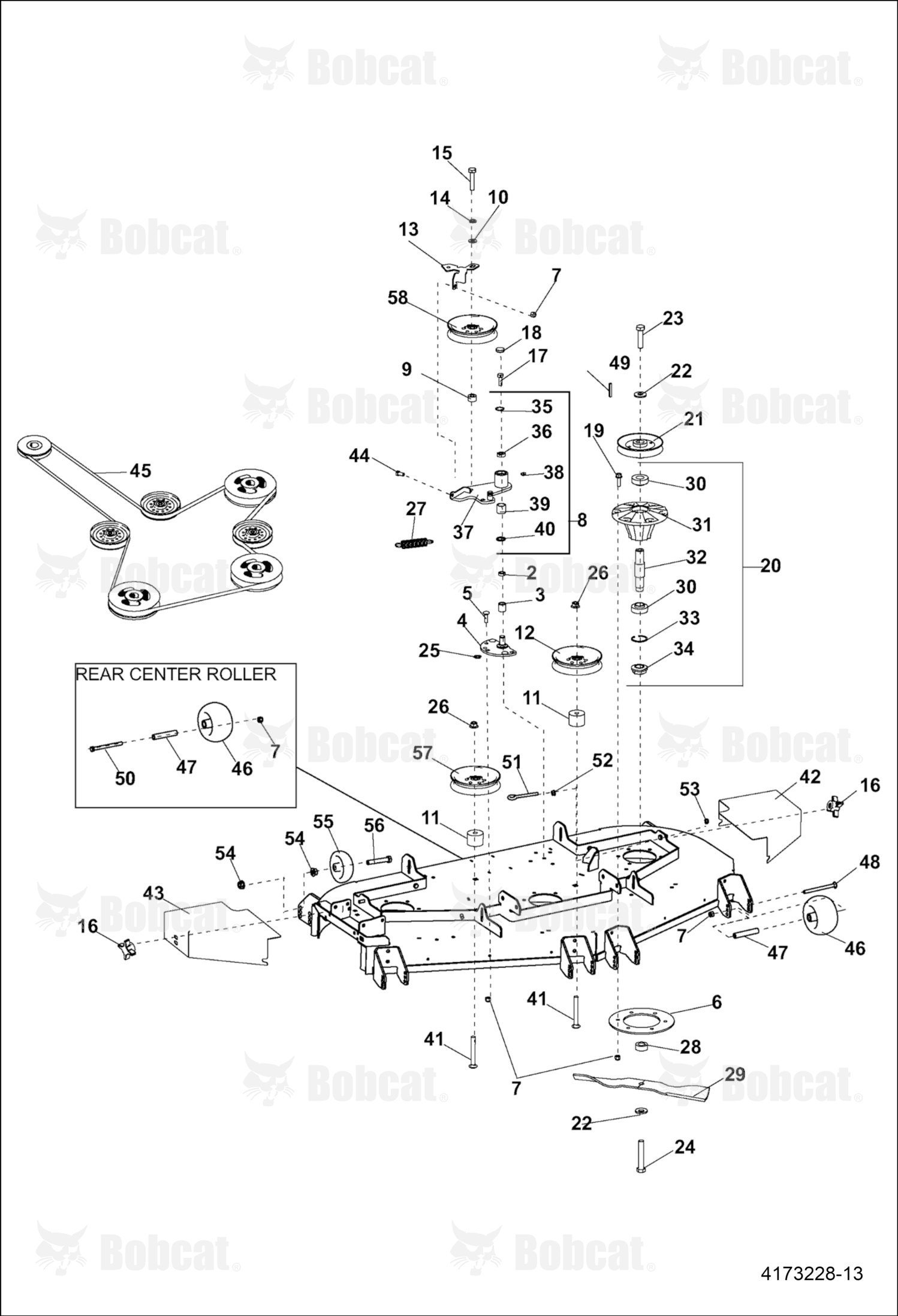 Pulley-Spindle, 61IN