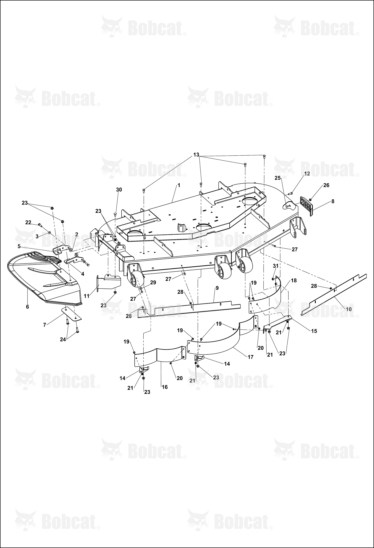 Baffle-Front, Cntr 52
