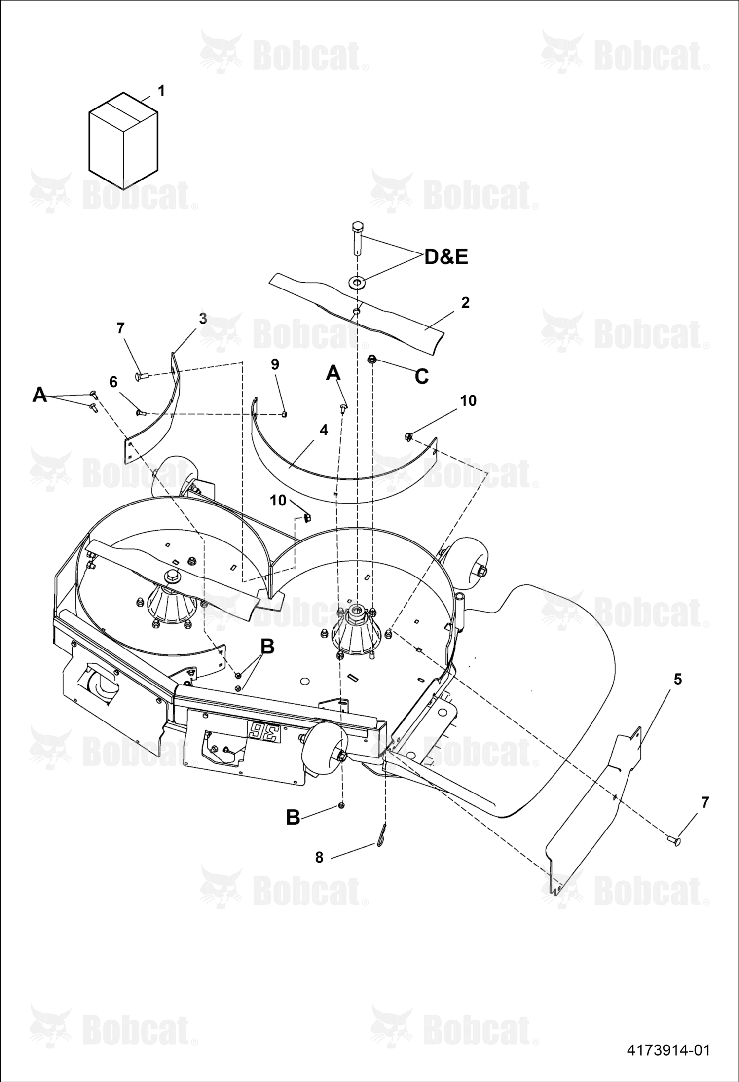 Weldment-Mulch Plate,36IN