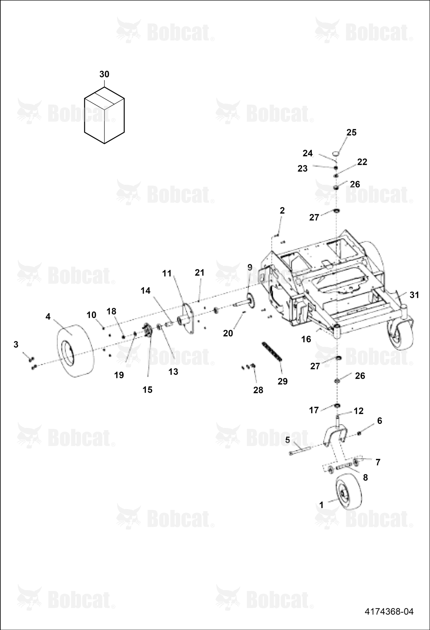 Caster Yoke Welmdnt
