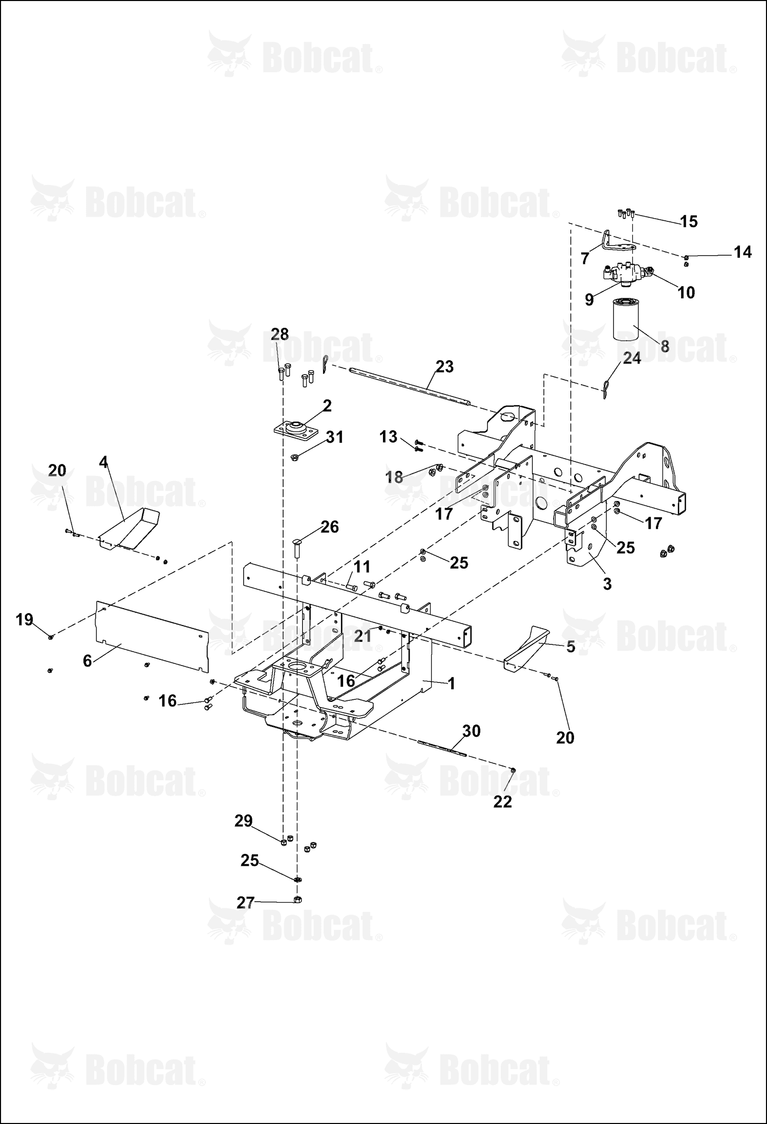 Bracket-Rear Oil Filter