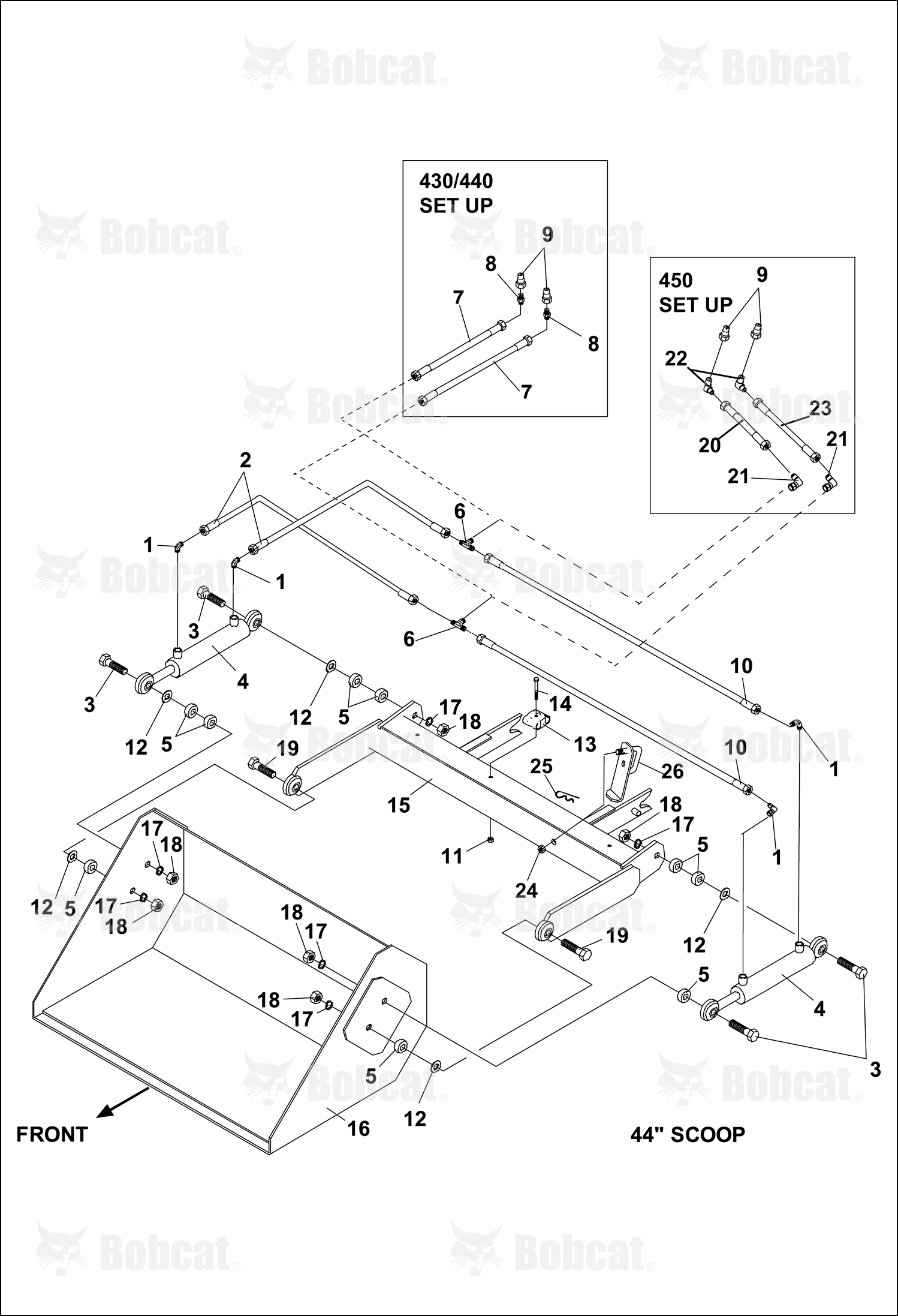 Hitch Frame 44 In Scoop