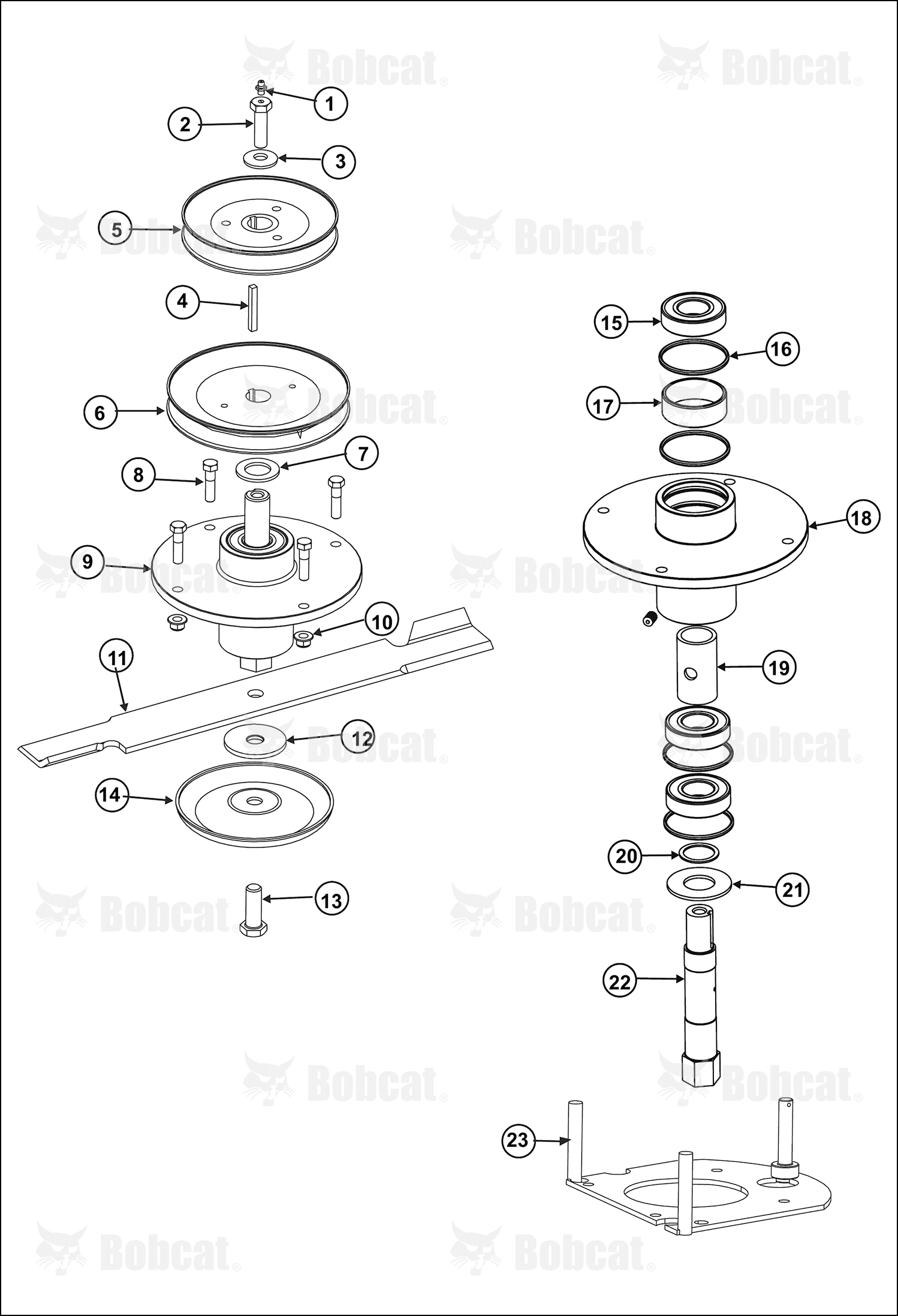 S-Plate Weldment, #2 Deck Kit