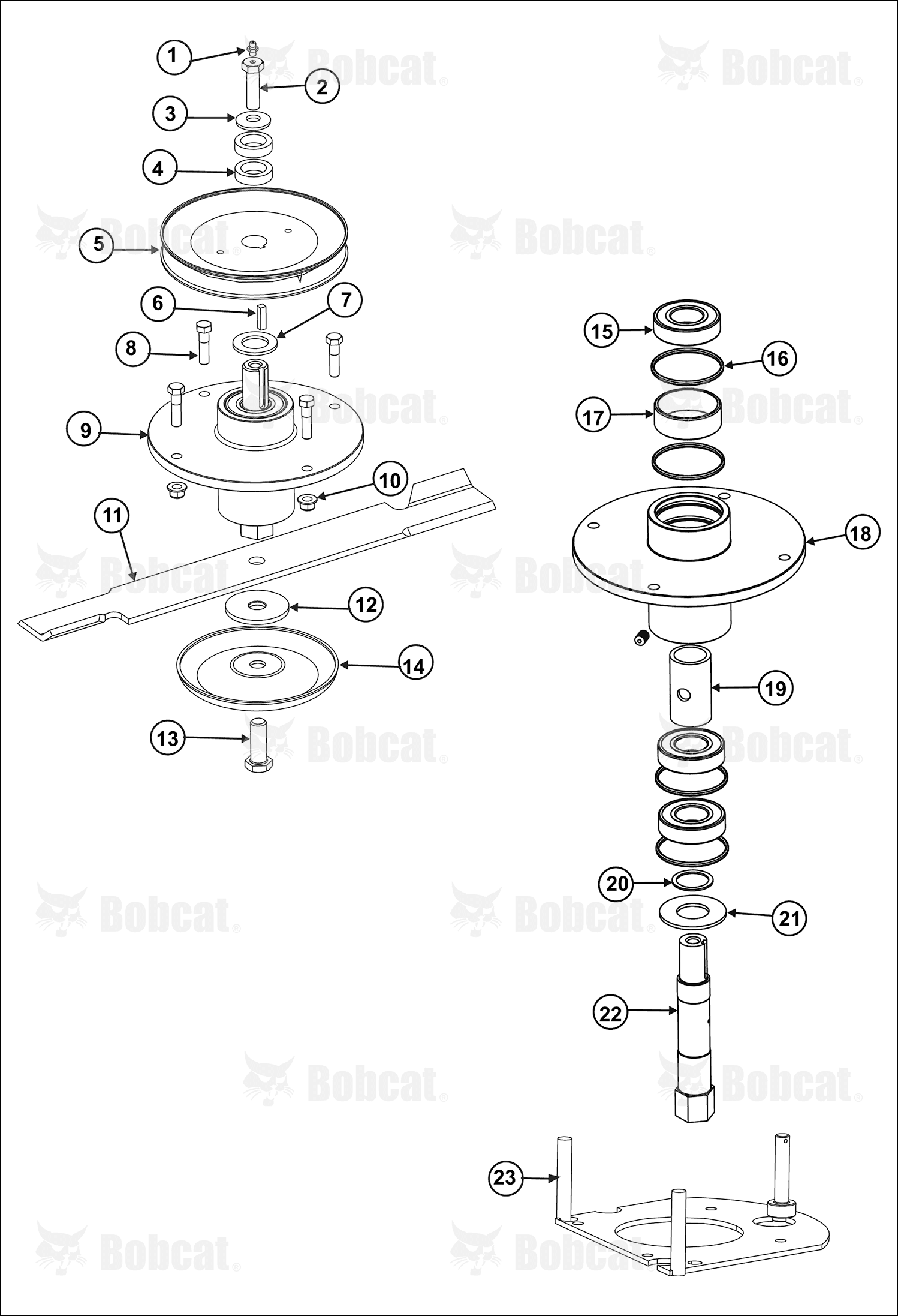 S-Plate Weldment, #4 Deck Kit