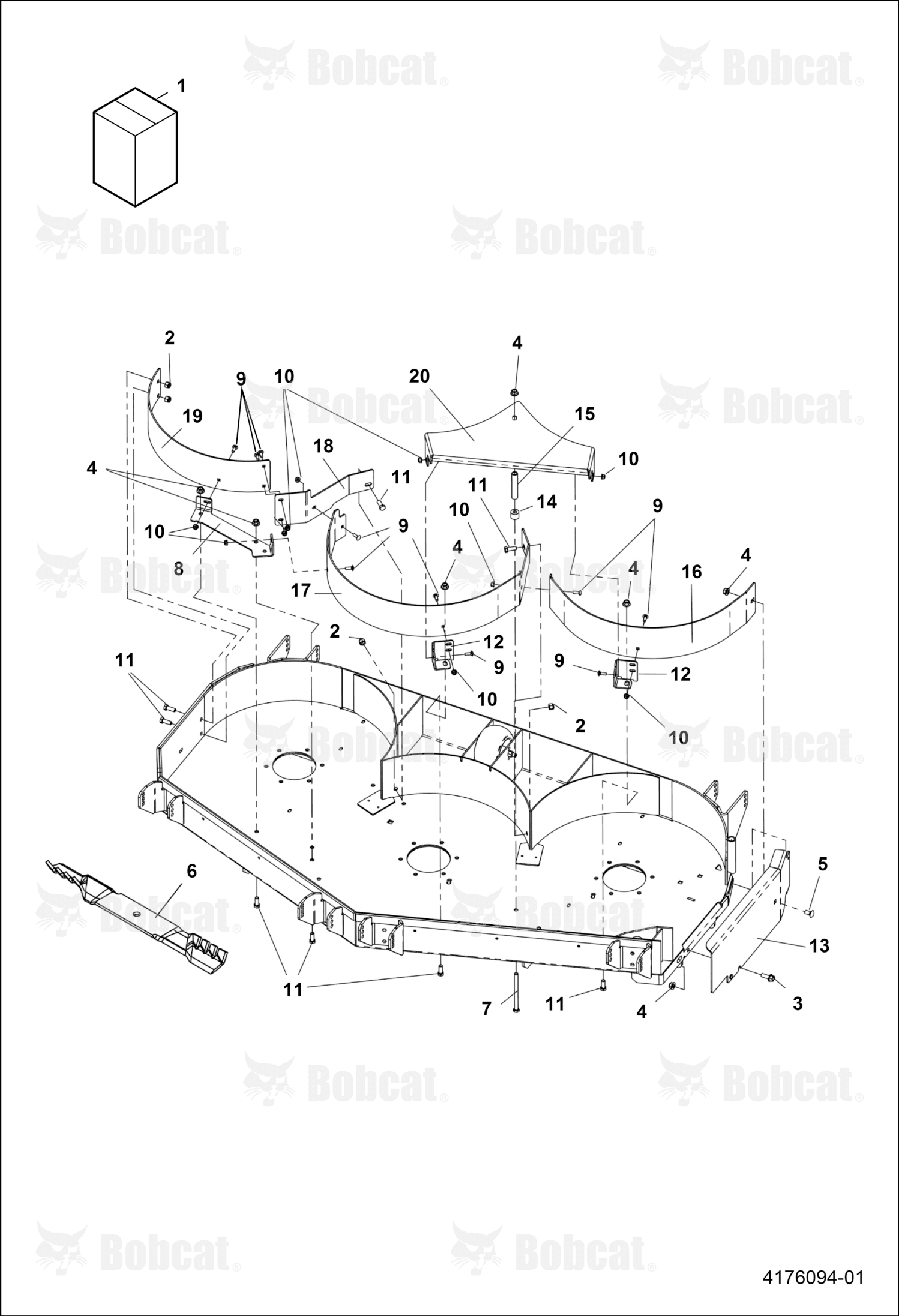 Bracket-Baffle Mount 61 Dp