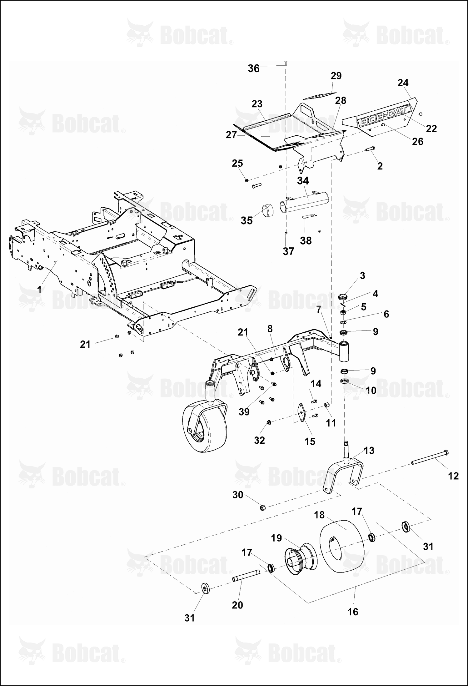 Weldment-Caster Arm,61 Hvy
