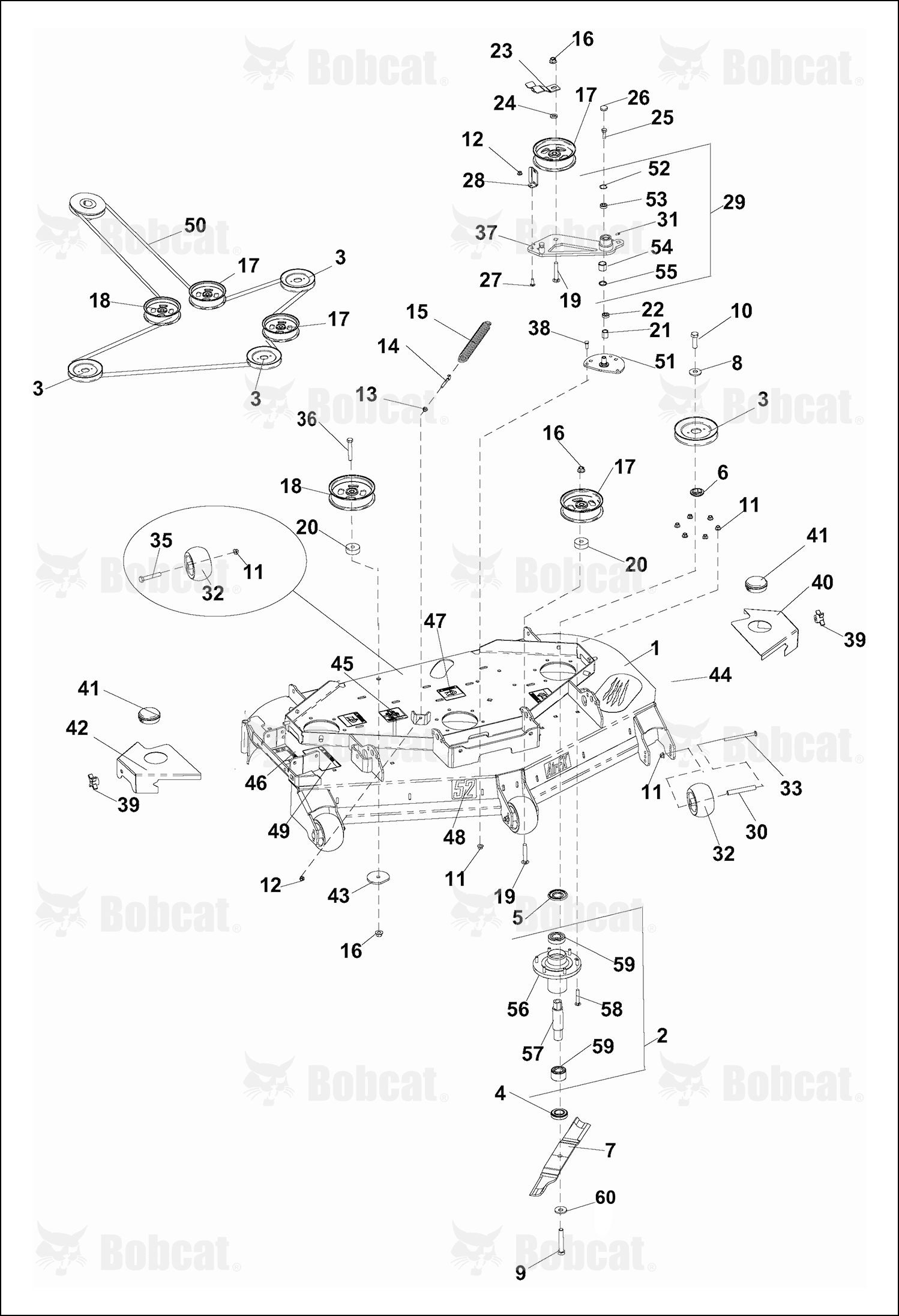 Cover-Belt 52IN, Right Hand