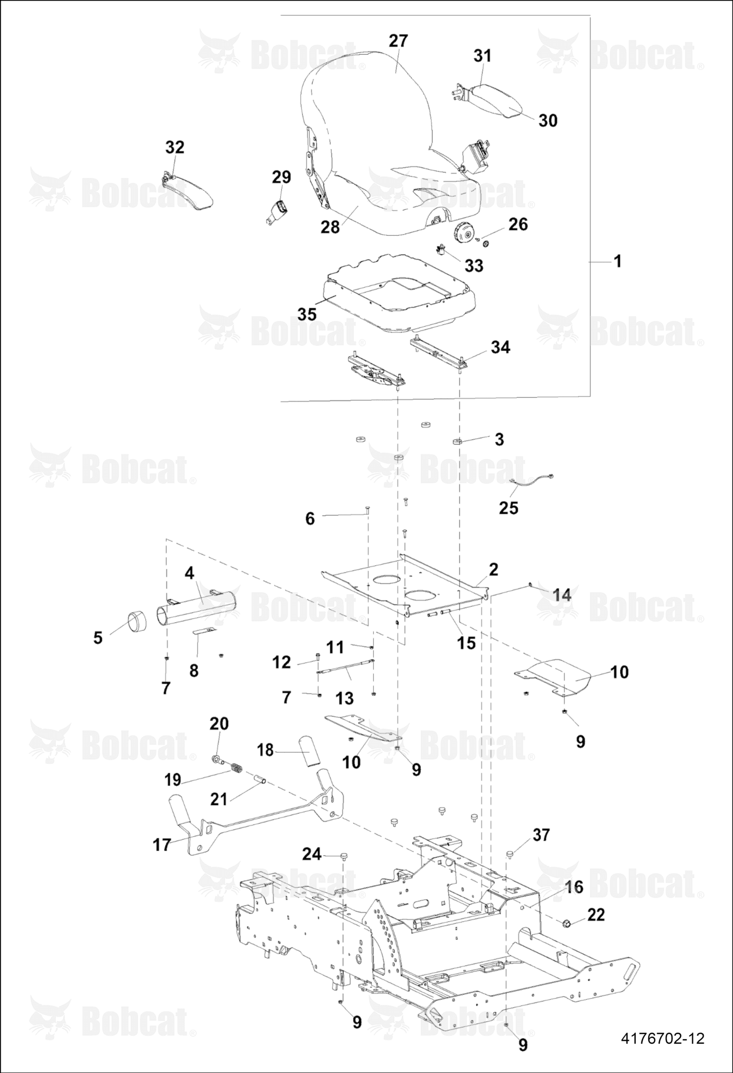 Bracket-Plate, Seat