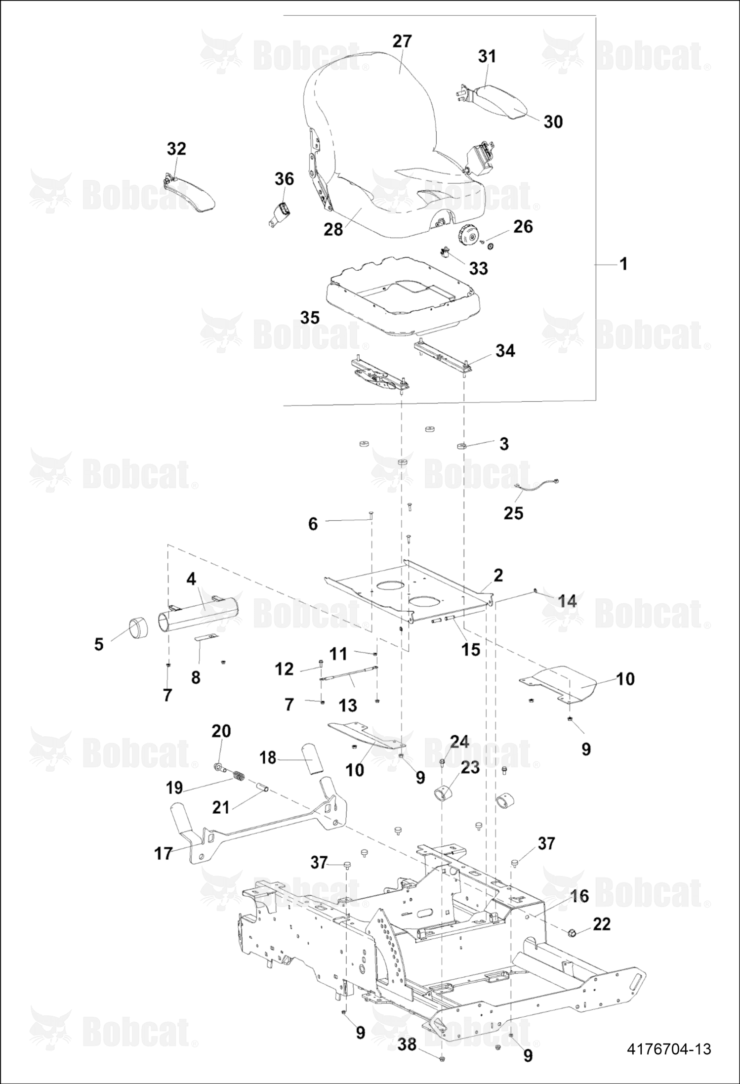 Bracket-Plate, Seat