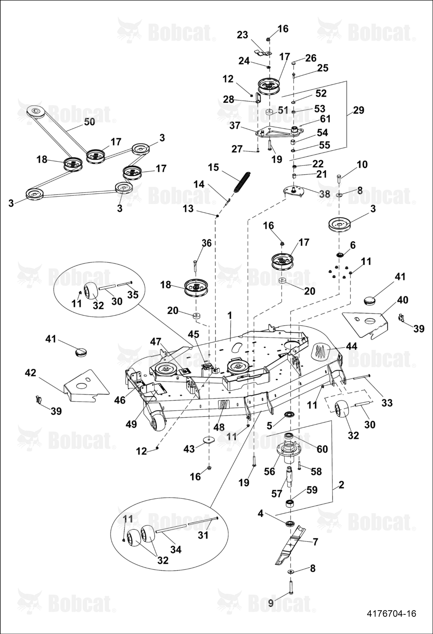 Belt-Cutterdeck,61IN,B,W/M