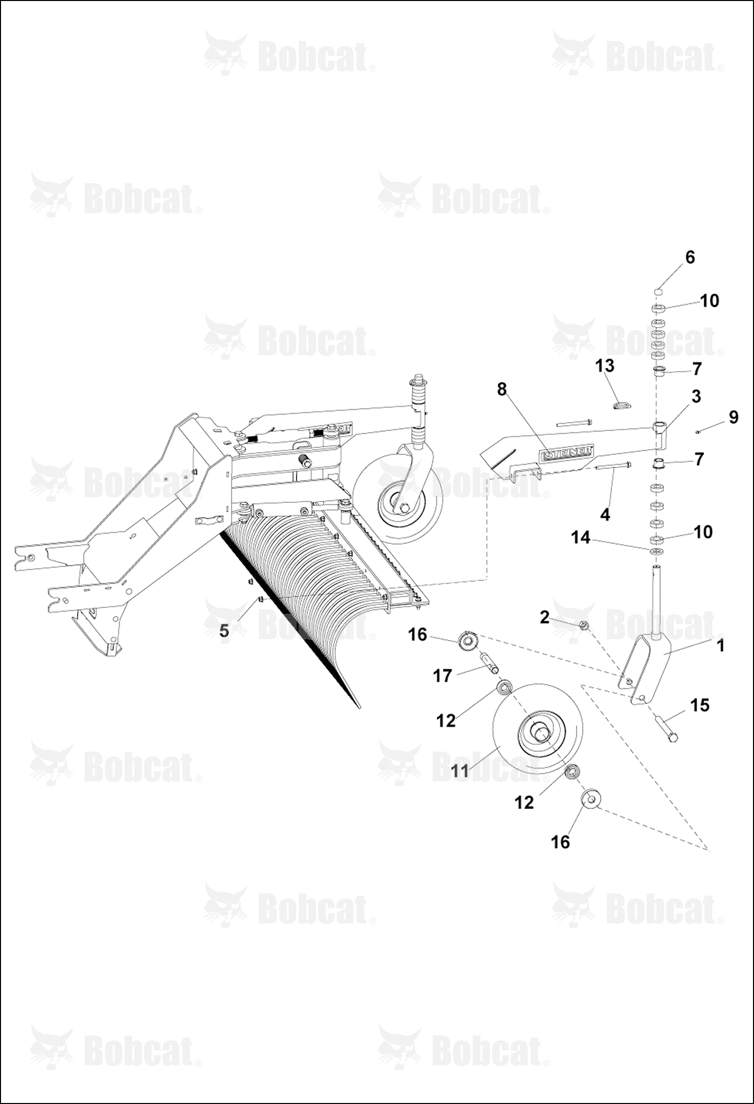 Weldment-Yoke Caster