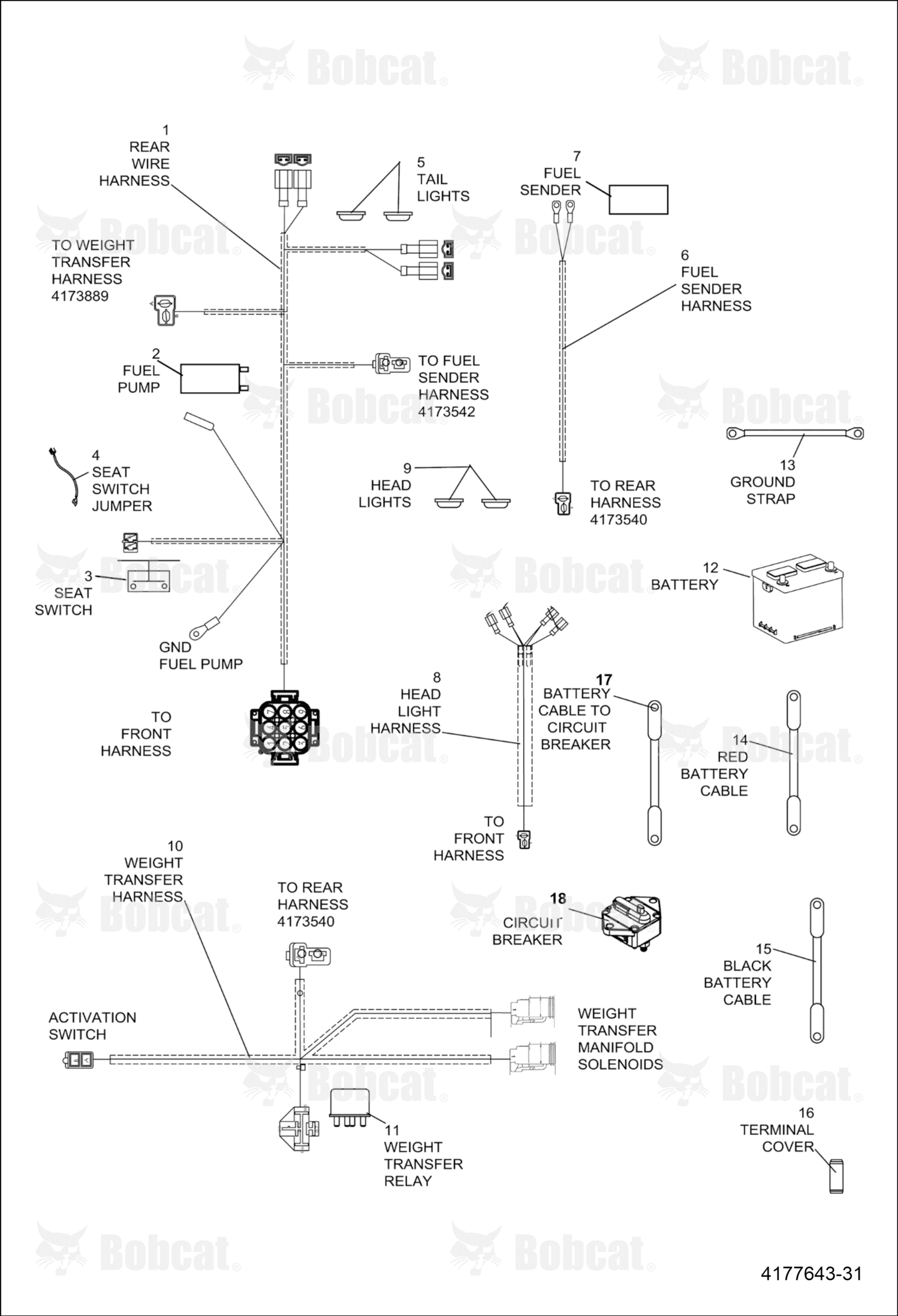 Cable-Batt Pos 108IN 4GA Red