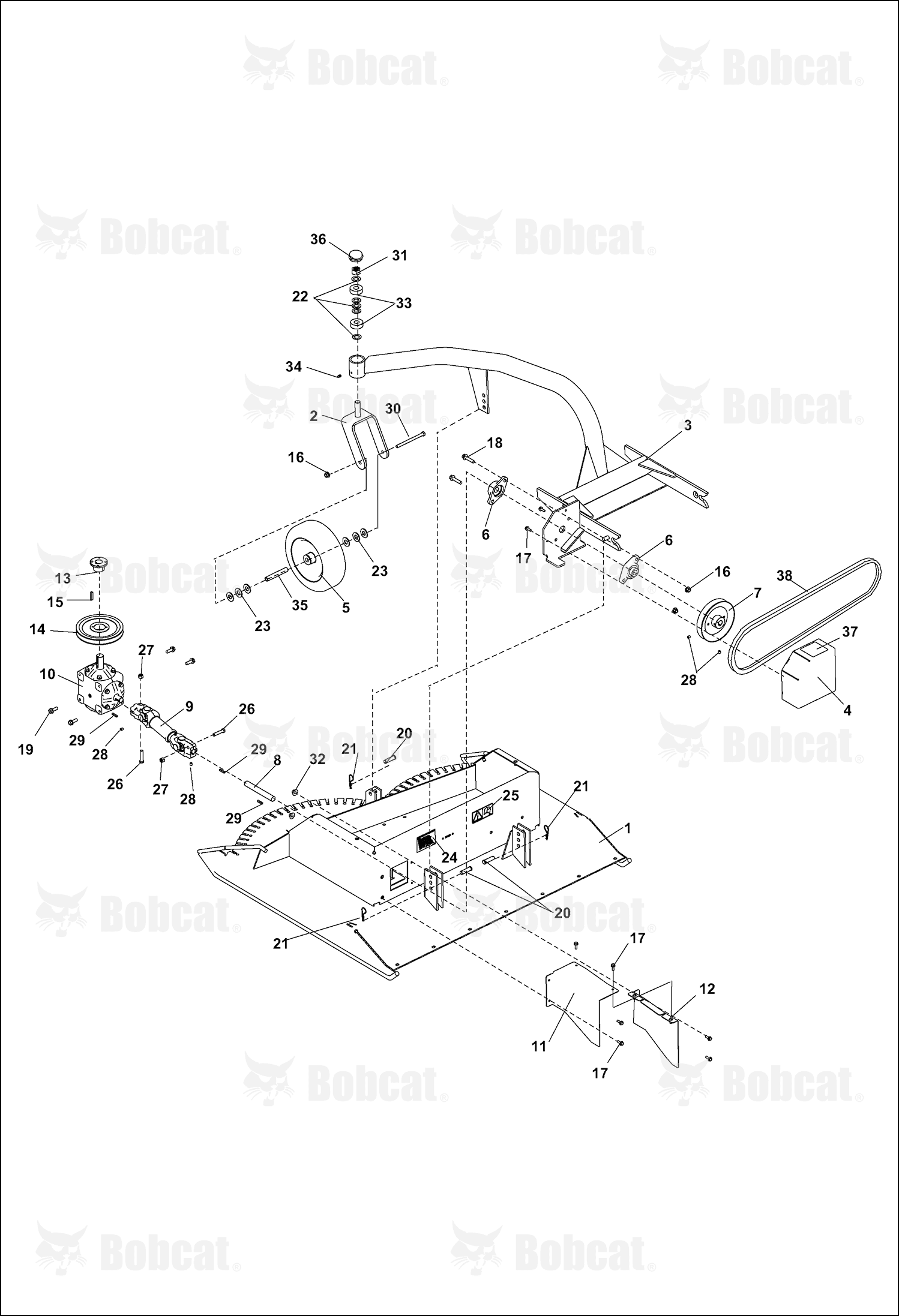 Bracket-Driveshaft Guard