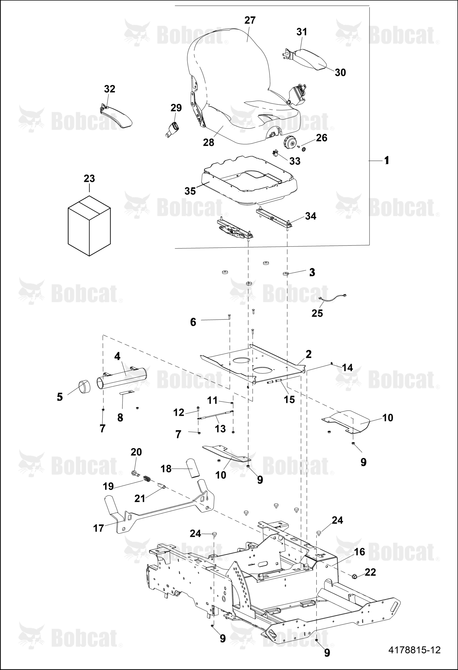 Bracket-Latch, Seat